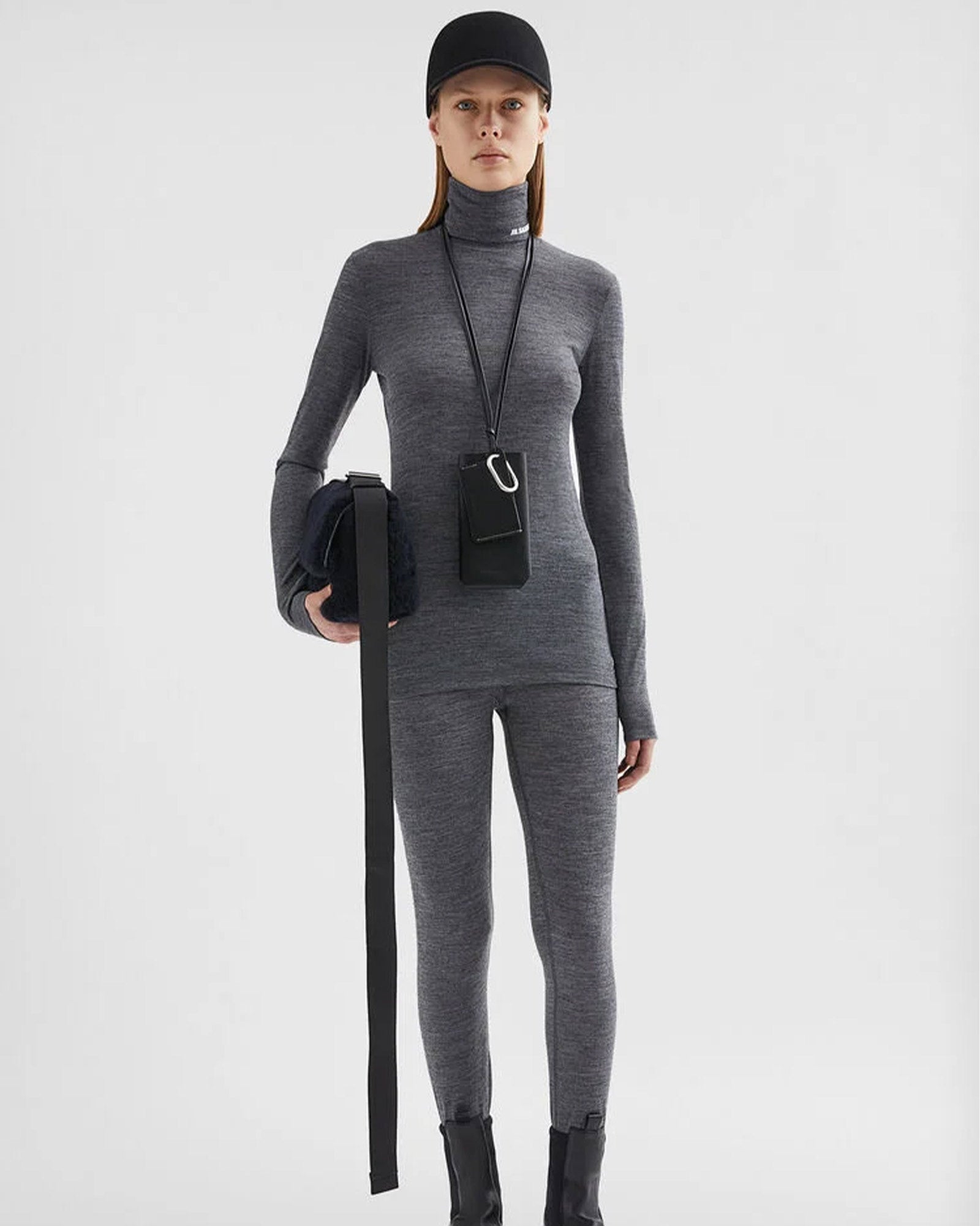 JIL SANDER ＋・ジルサンダープラス - L/S Tシャツ T-SHIRT 020 TN LS / GREY