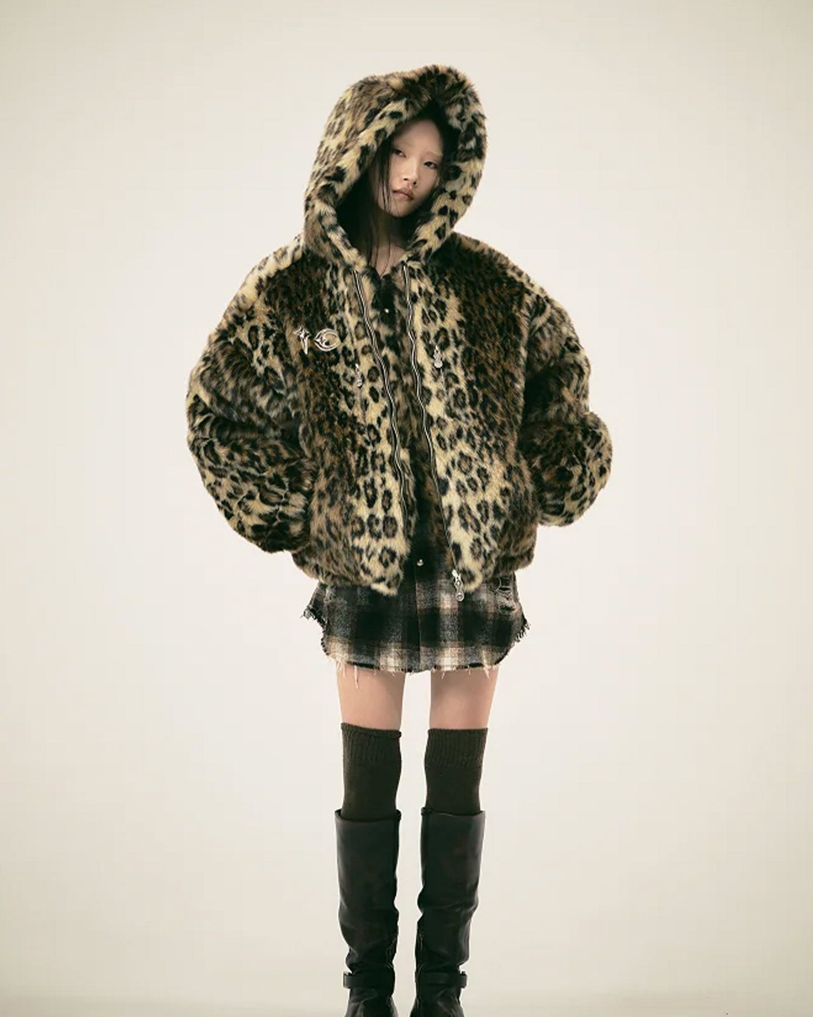 THUG CLUB・サグクラブ - ジャケット TC BIG FUR JACKET / BROWN