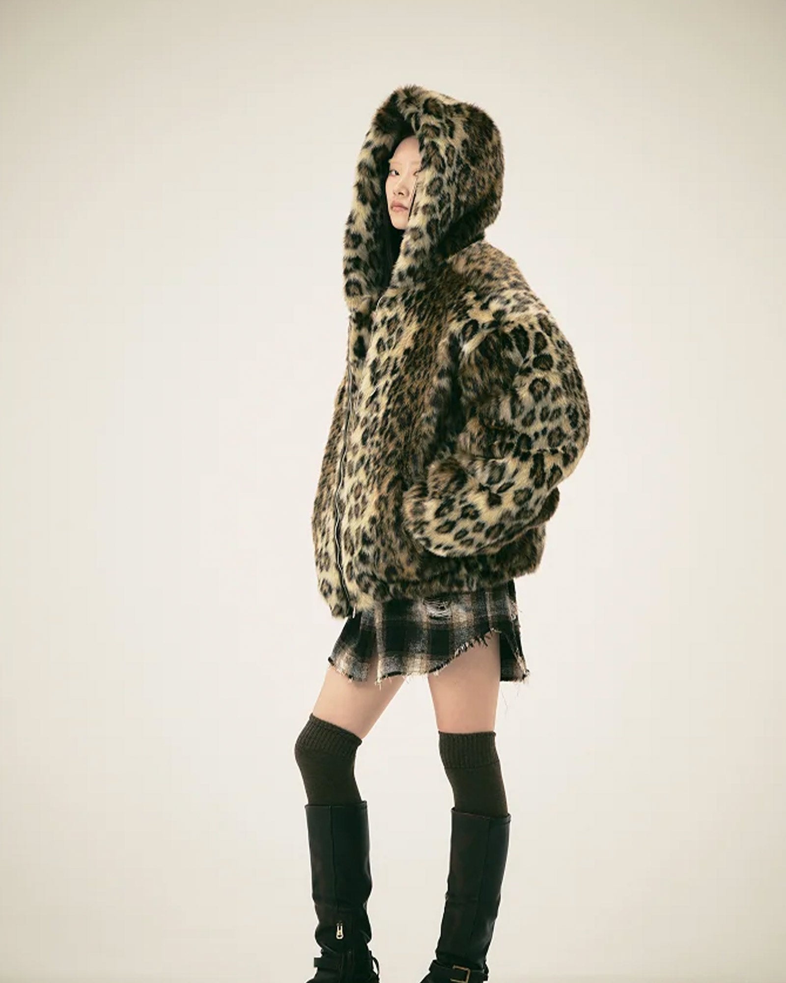THUG CLUB・サグクラブ - ジャケット TC BIG FUR JACKET / BROWN