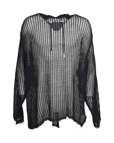 THUG CLUB(サグクラブ) 26SS ニット「 TC LINE MESH KNIT HOODIE
