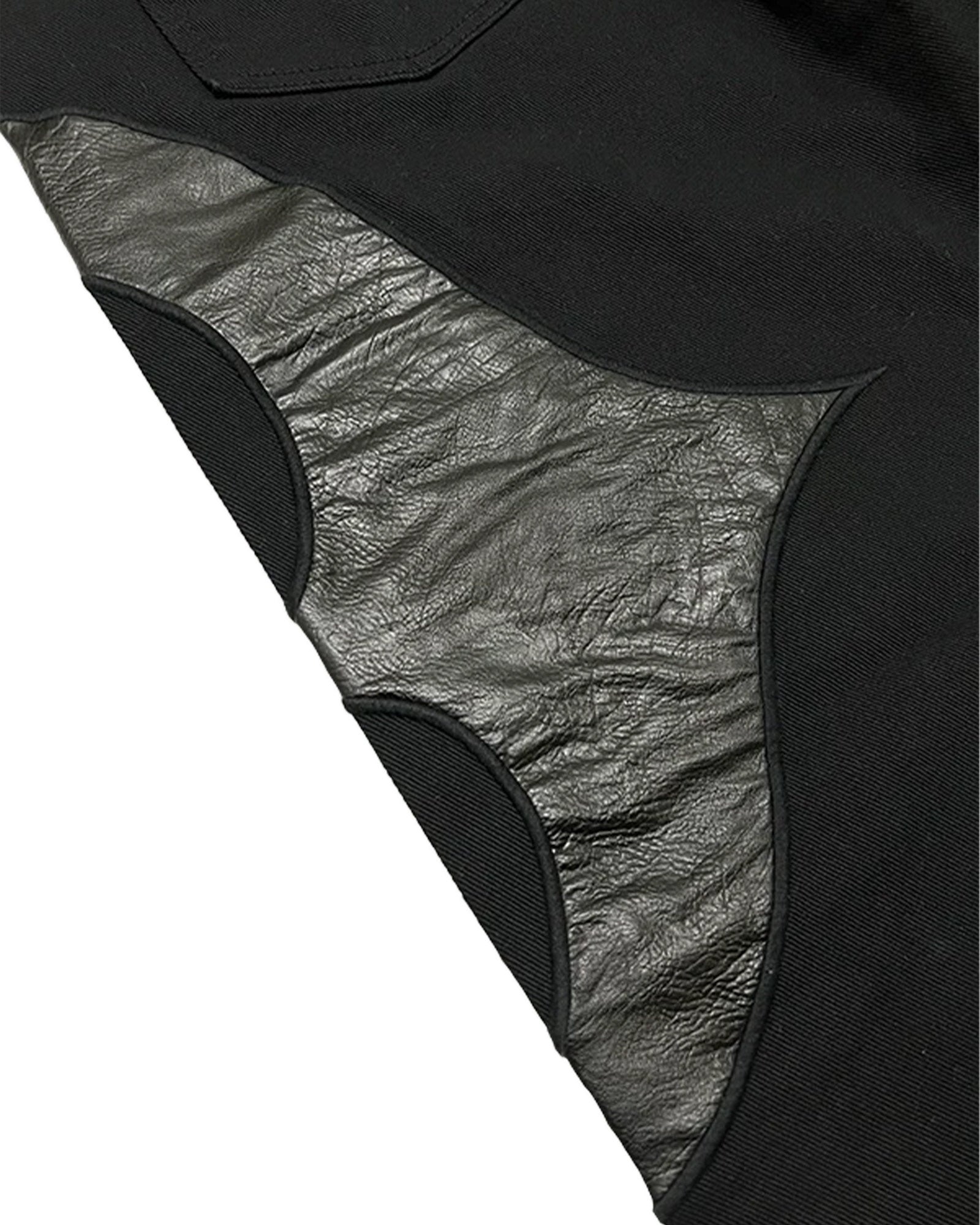 THUG CLUB・サグクラブ - デニムパンツ TC LEATHER WASHING DENIM PANTS / ALL BLACK