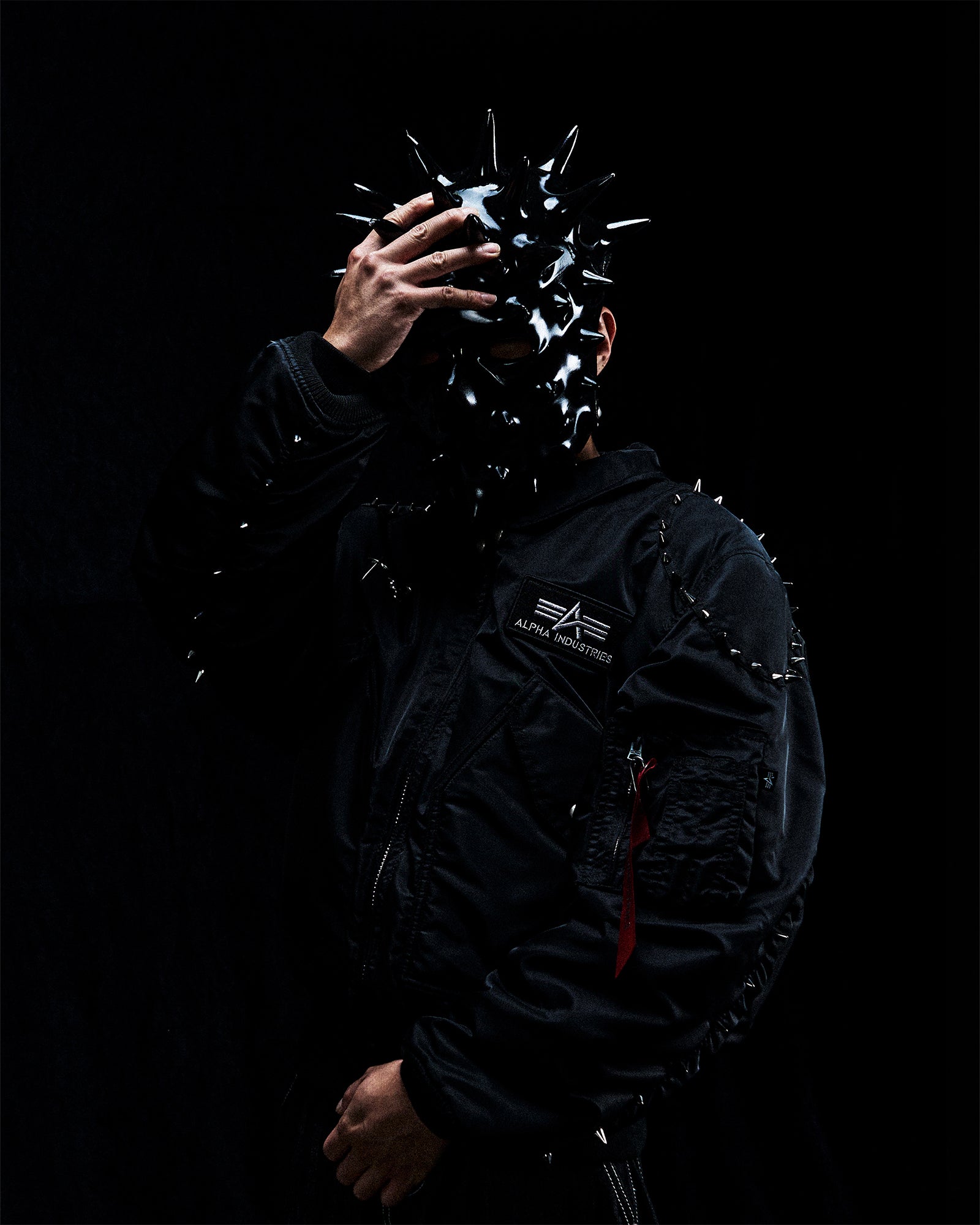 THUG CLUB・sag club -  TC x AI CWU 45/P FLIGHT JACKET SPIKE VERSION / BLACK