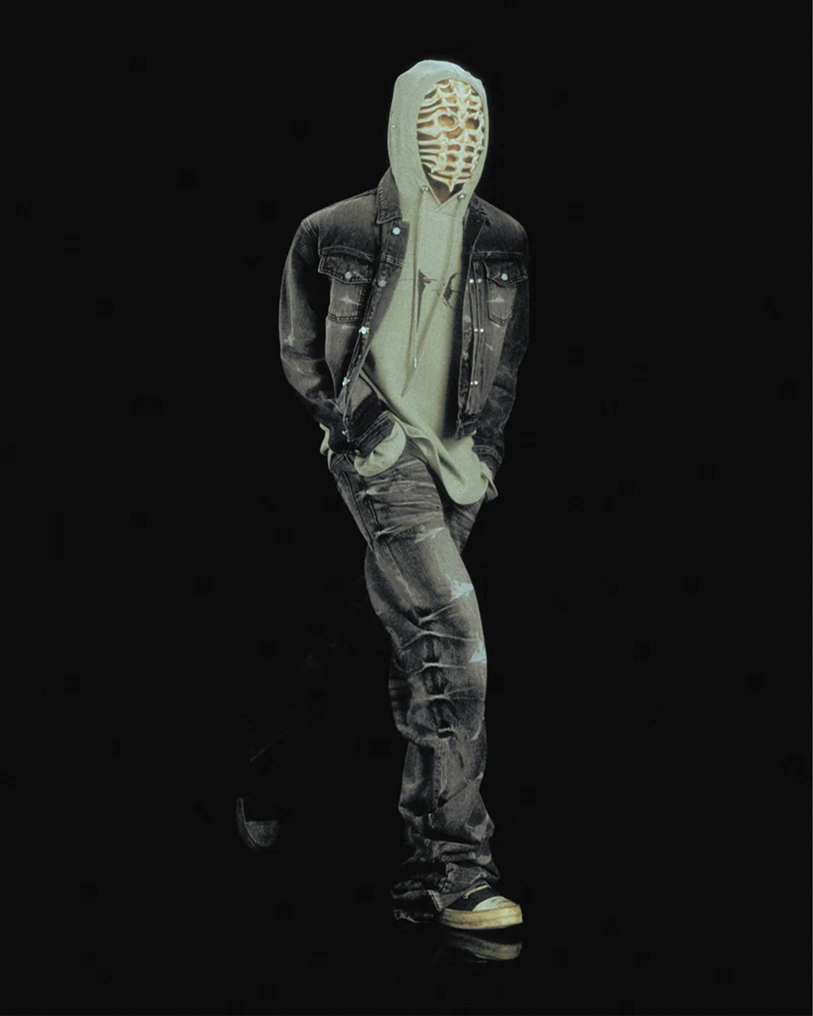 THUG CLUB(サグクラブ) 26SS デニムジャケット「 TC SPINE LASER DENIM