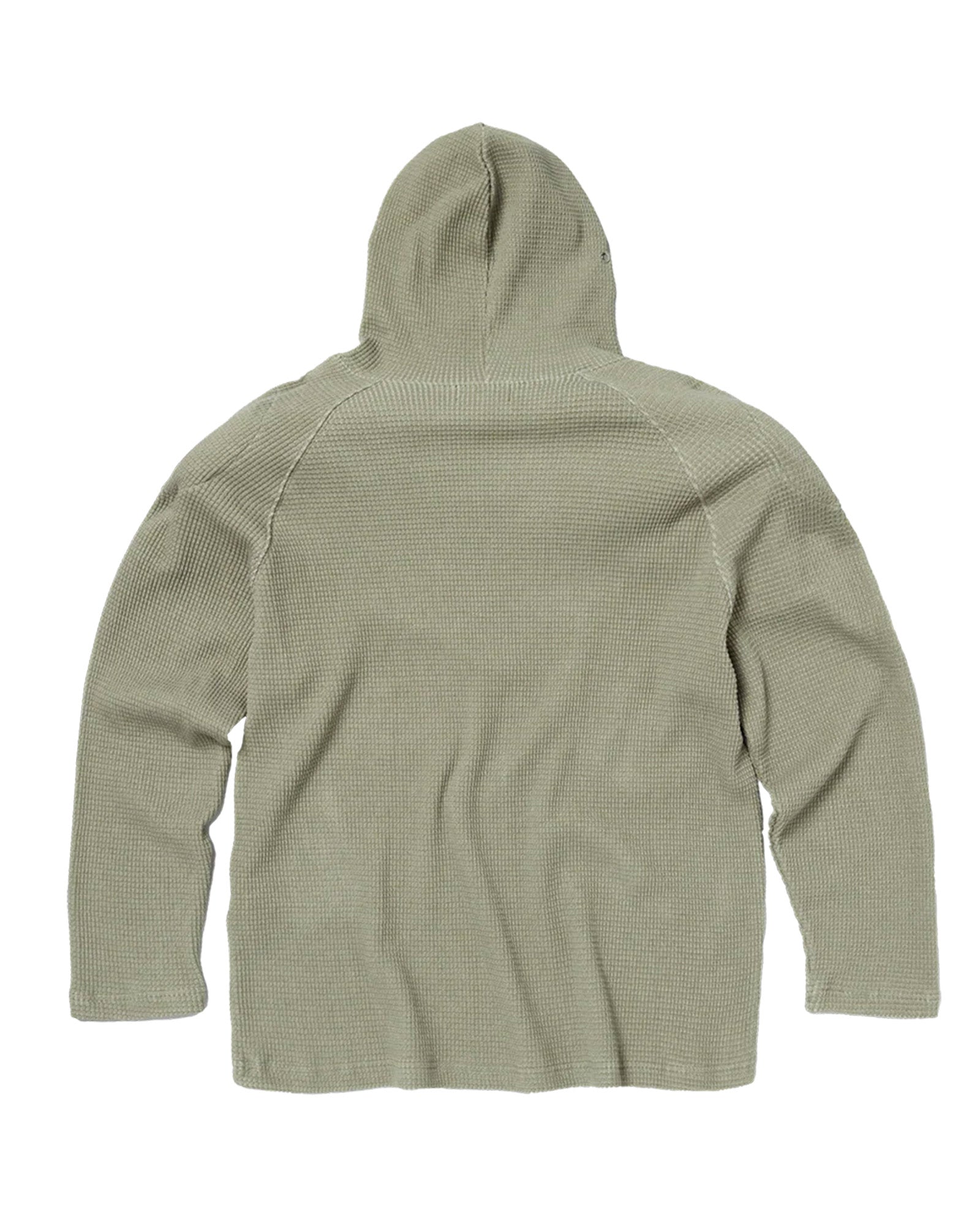 THUG CLUB(サグクラブ)「BULK SHOULDER WAFFLE HOODIE / KHAKI