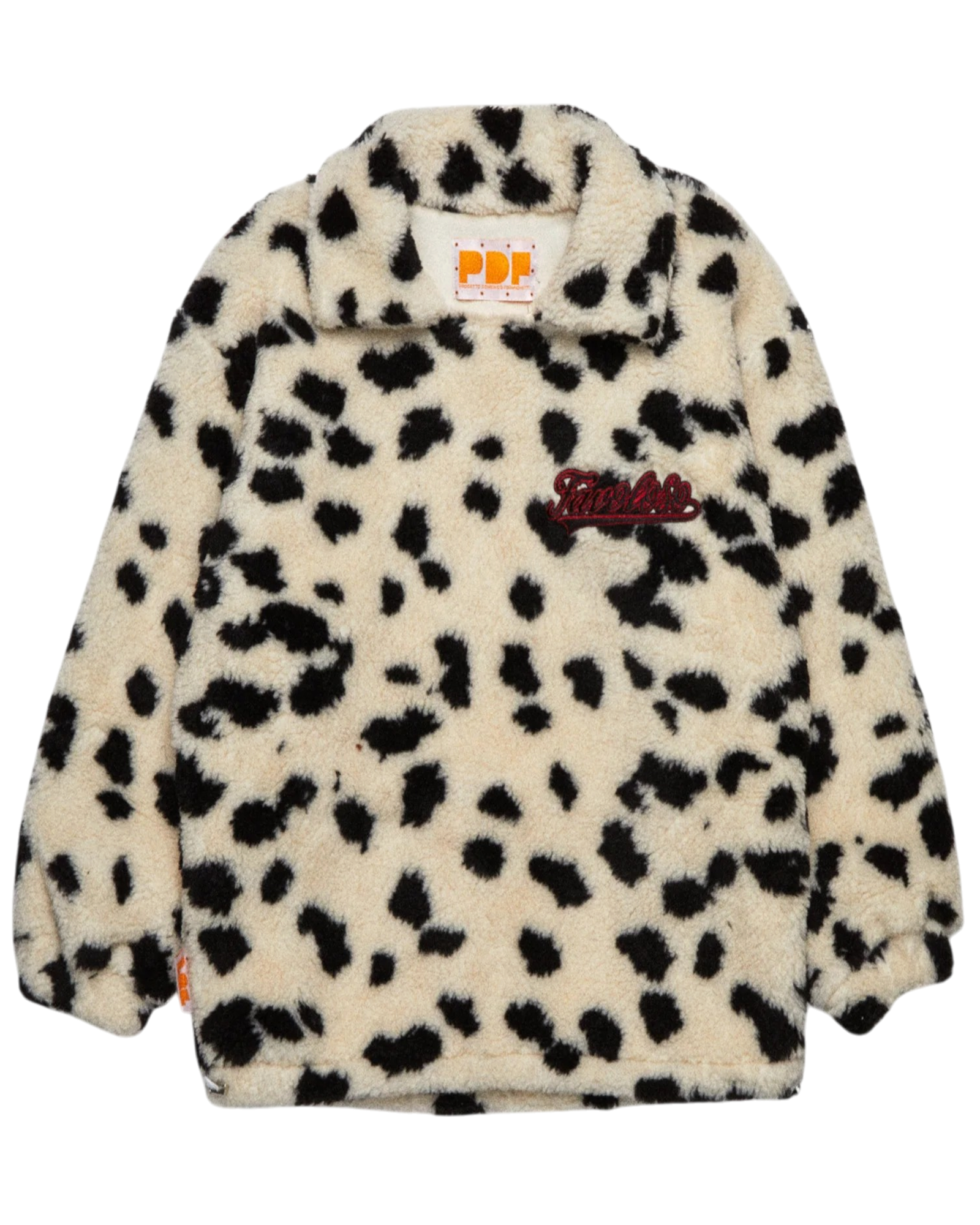 PDF・プロジェクト・ドメニコ・フォルミケッティ - ジャケット TEMERARIO FLEECE / BLACK/WHITE