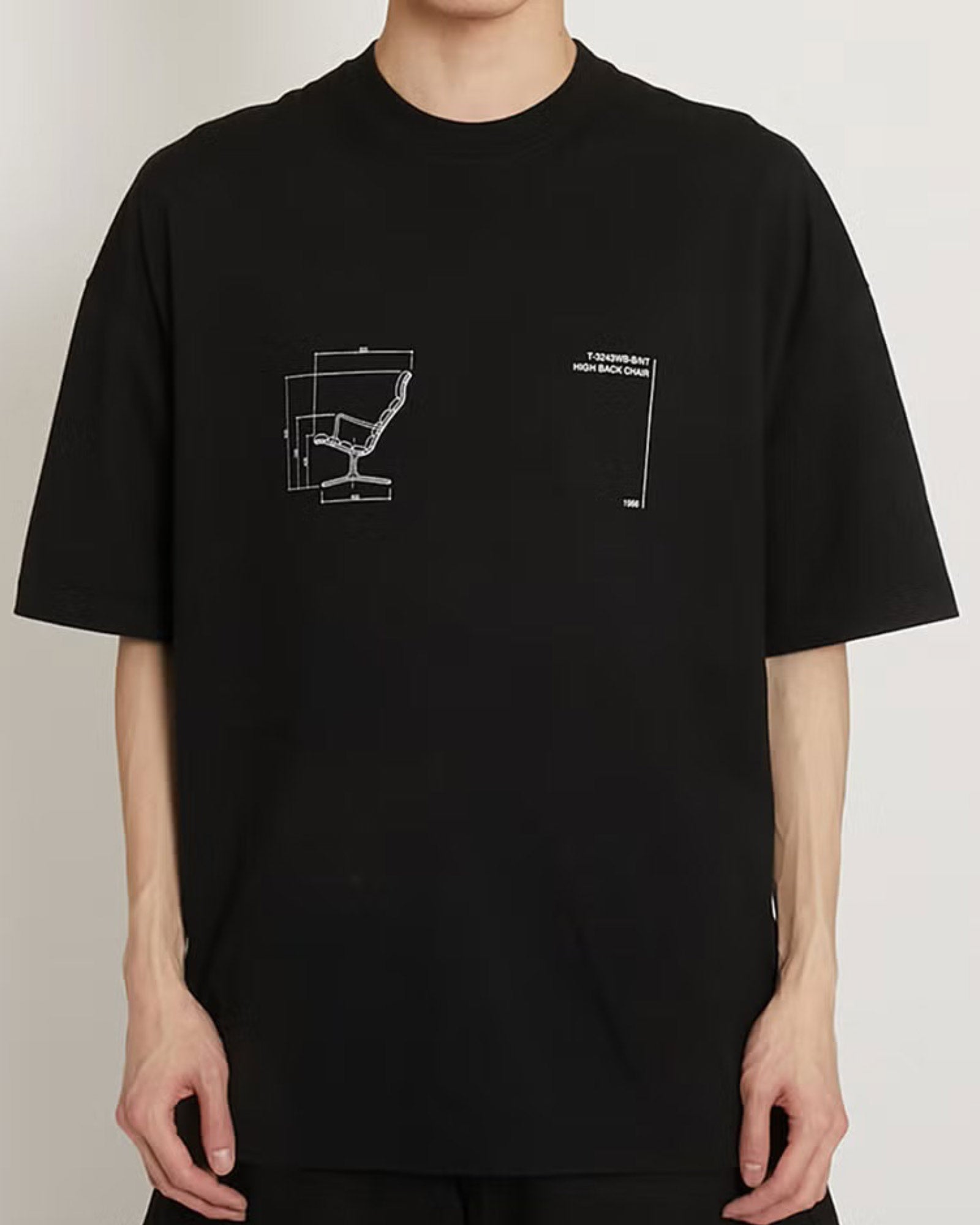 ALMOST BLACK・オールモスト ブラック - トップス TENDO PRINT T-SHIRTS / BLACK