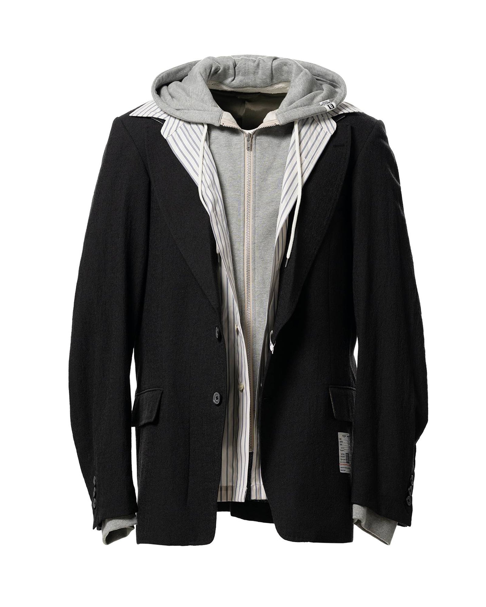 TRIPLE LAYERED BLAZER / BLACK