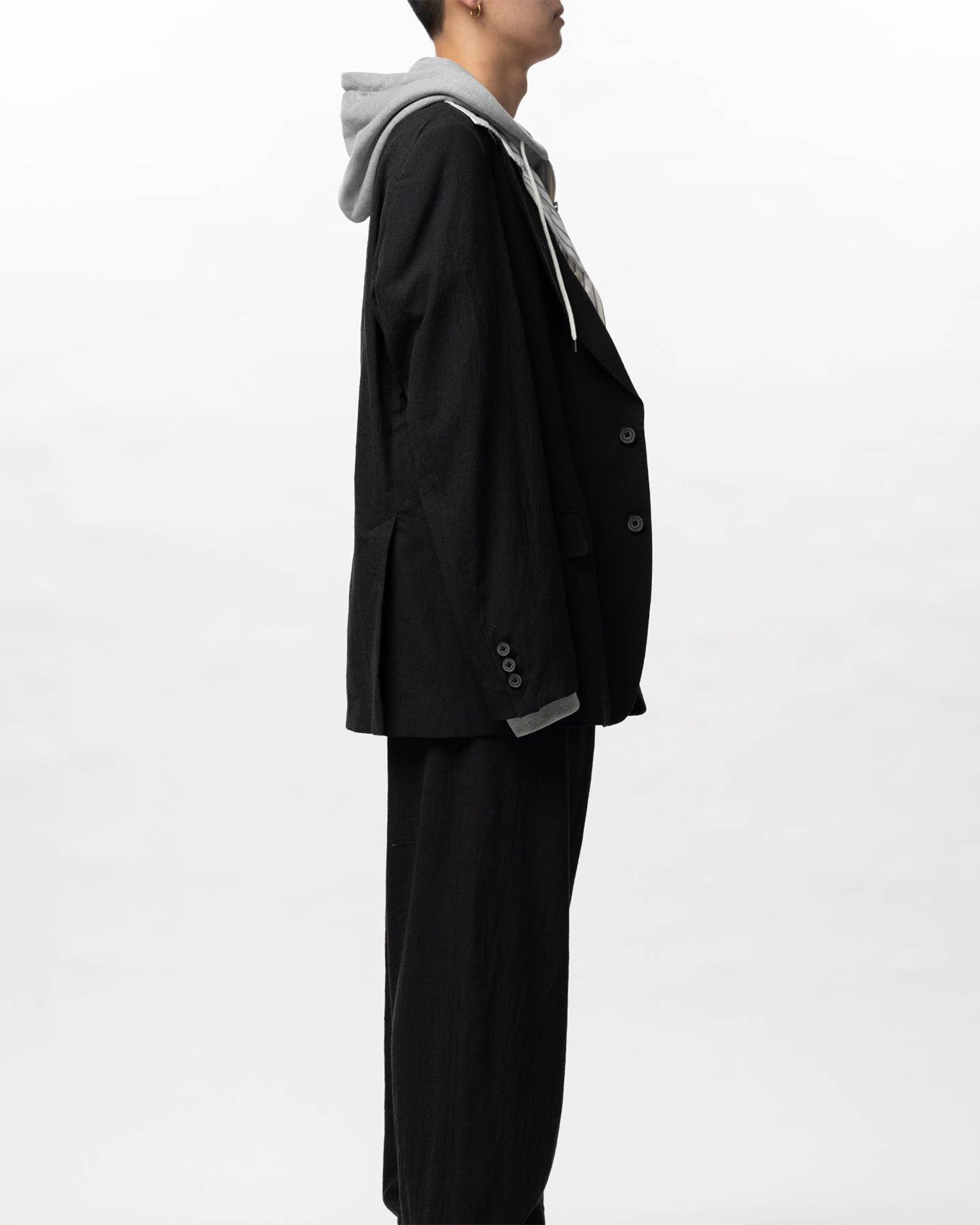MIHARA YASUHIRO (ミハラヤスヒロ) TRIPLE LAYERED BLAZER / BLACK