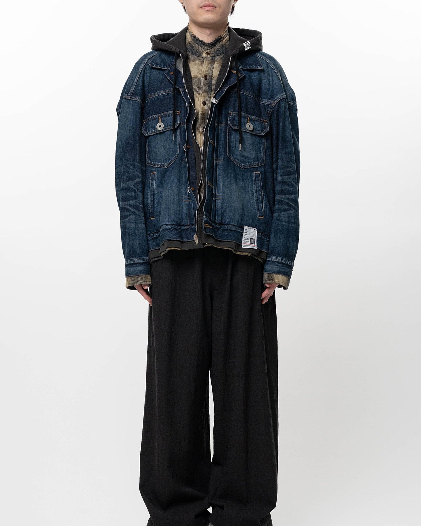 MIHARA YASUHIRO・ミハラヤスヒロ - ジャケット TRIPLE LAYERED DENIM JACKET / INDIGO
