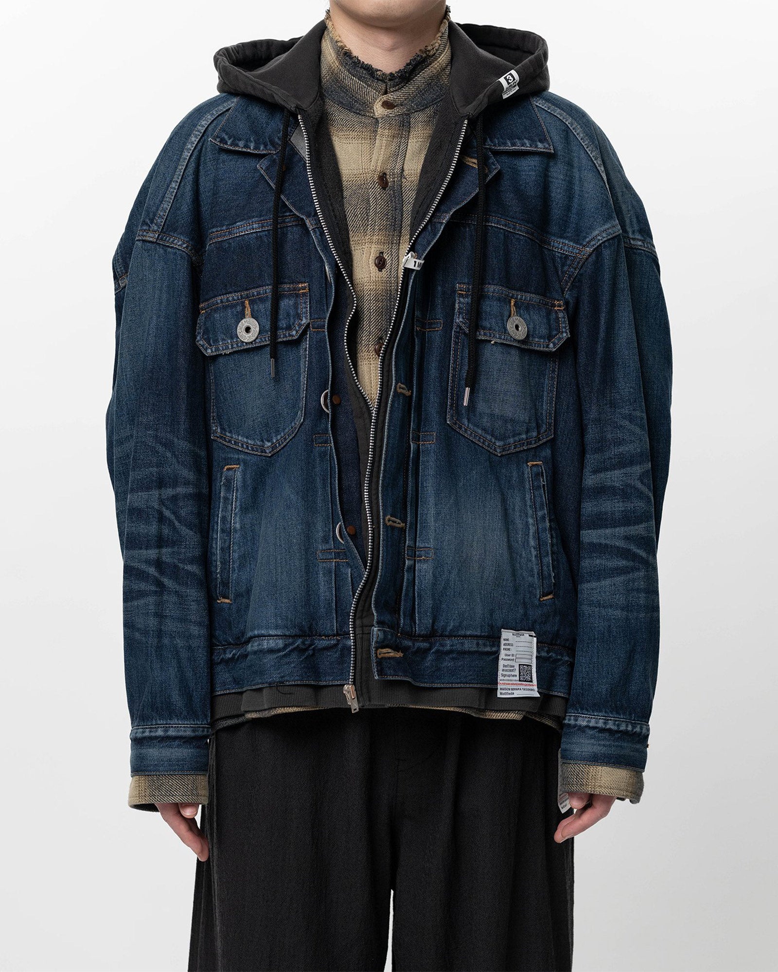MIHARA YASUHIRO・ミハラヤスヒロ - ジャケット TRIPLE LAYERED DENIM JACKET / INDIGO