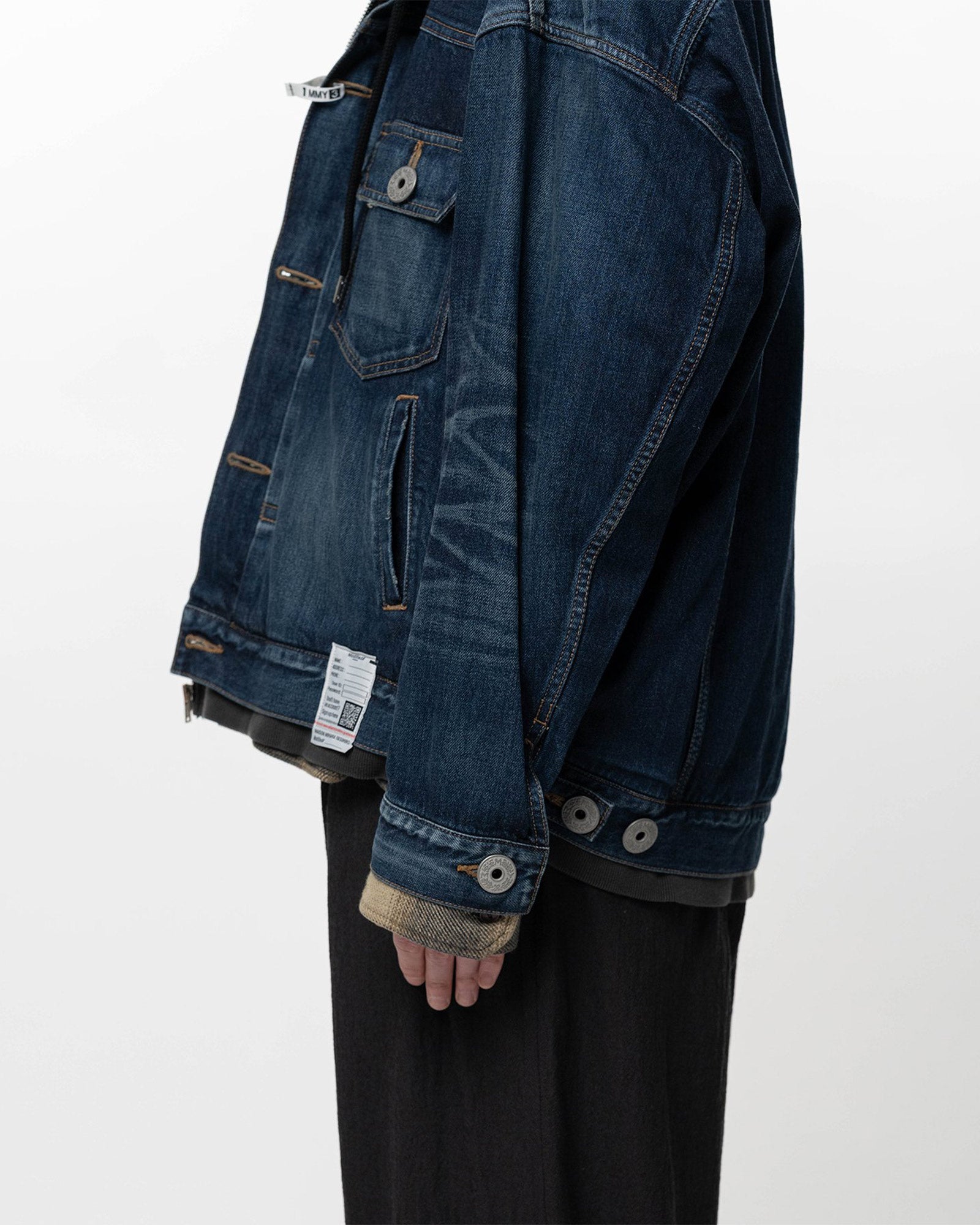 MIHARA YASUHIRO・ミハラヤスヒロ - ジャケット TRIPLE LAYERED DENIM JACKET / INDIGO