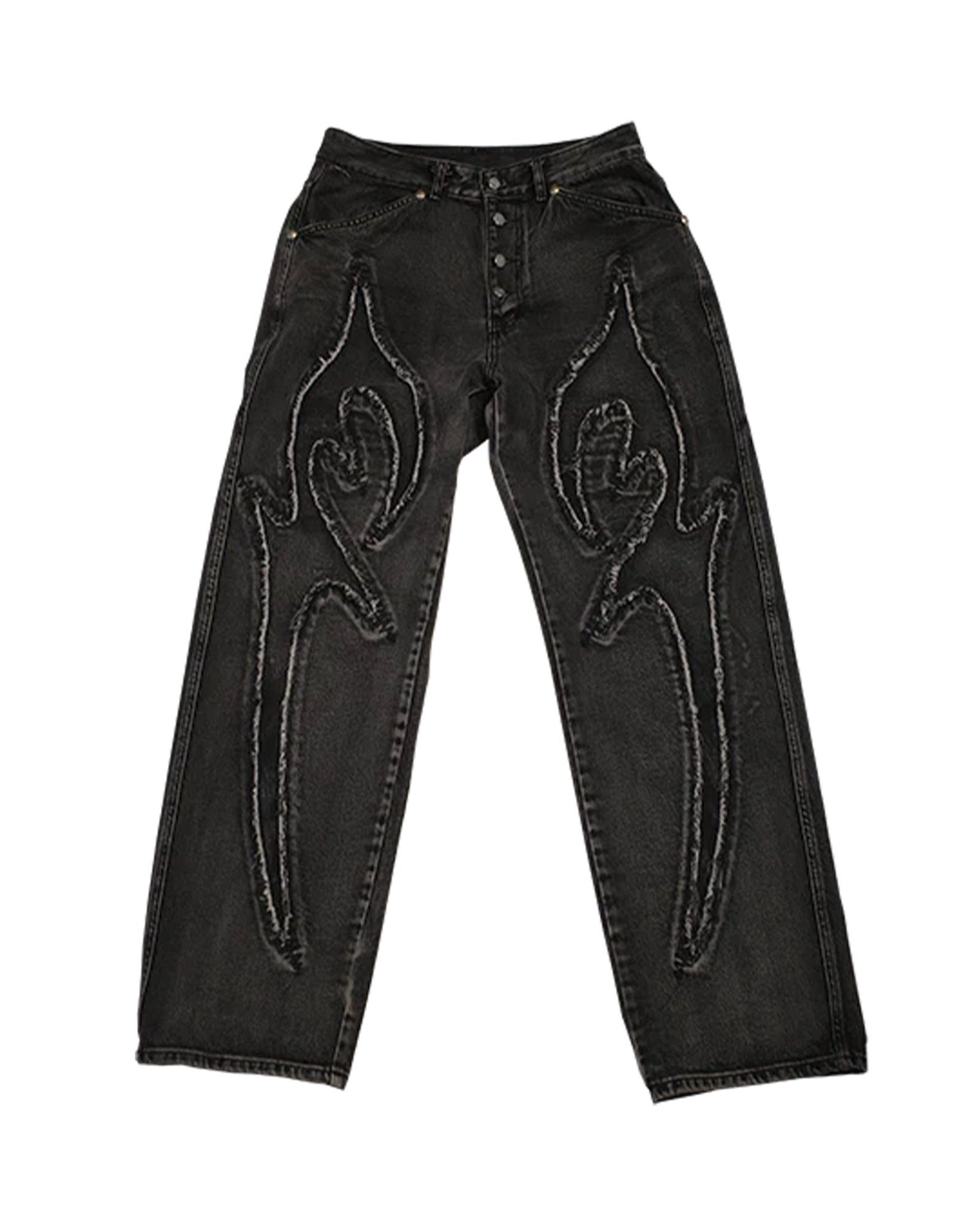 THUG CLUB・サグクラブ - デニムパンツ TRIBAL DENIM PANTS / BLACK