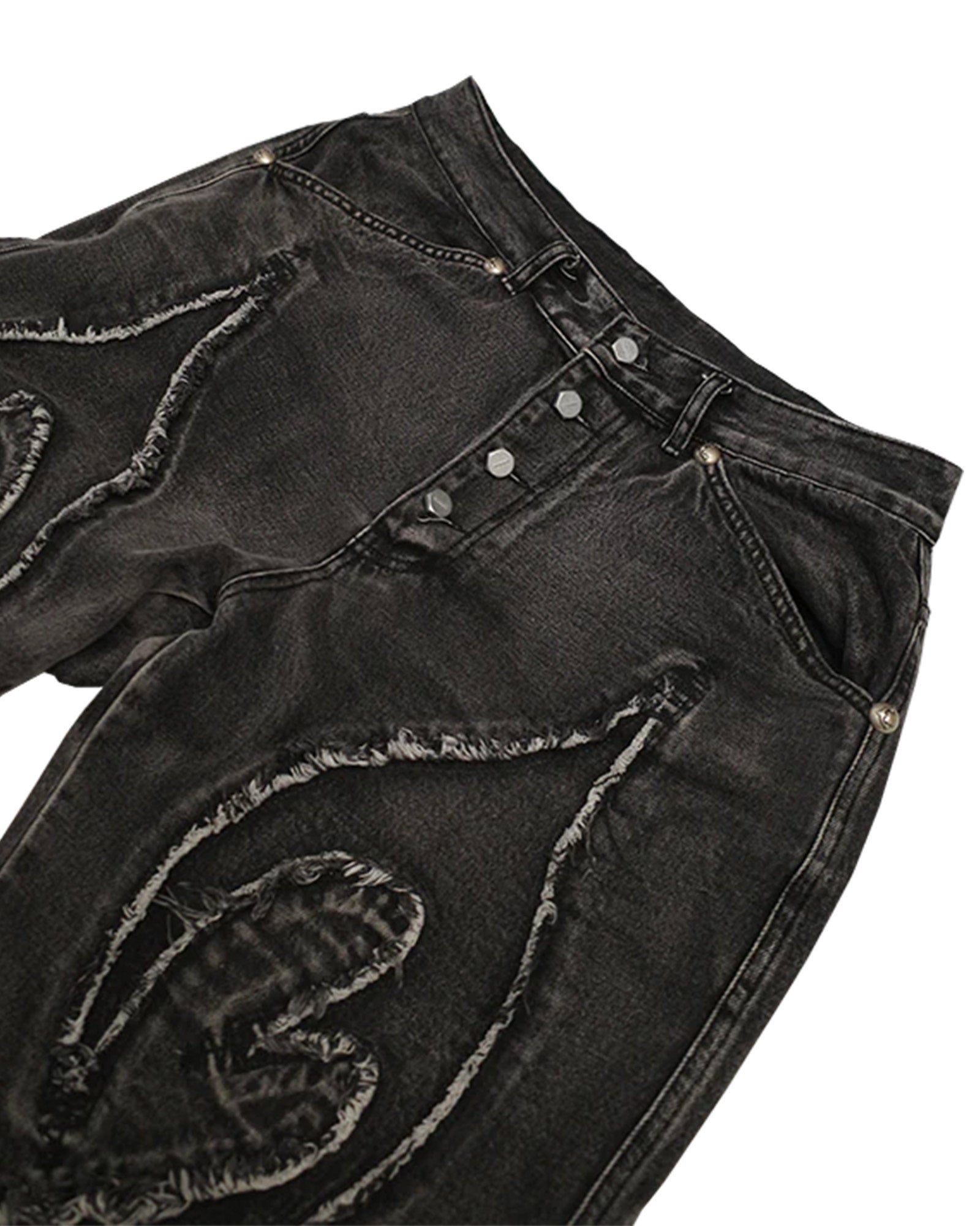 THUG CLUB・サグクラブ - デニムパンツ TRIBAL DENIM PANTS / BLACK