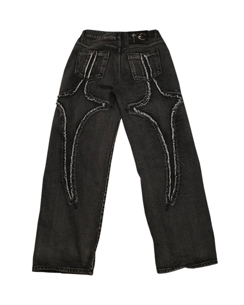 サグクラブ風デニム Tribal-Denim-Pants---