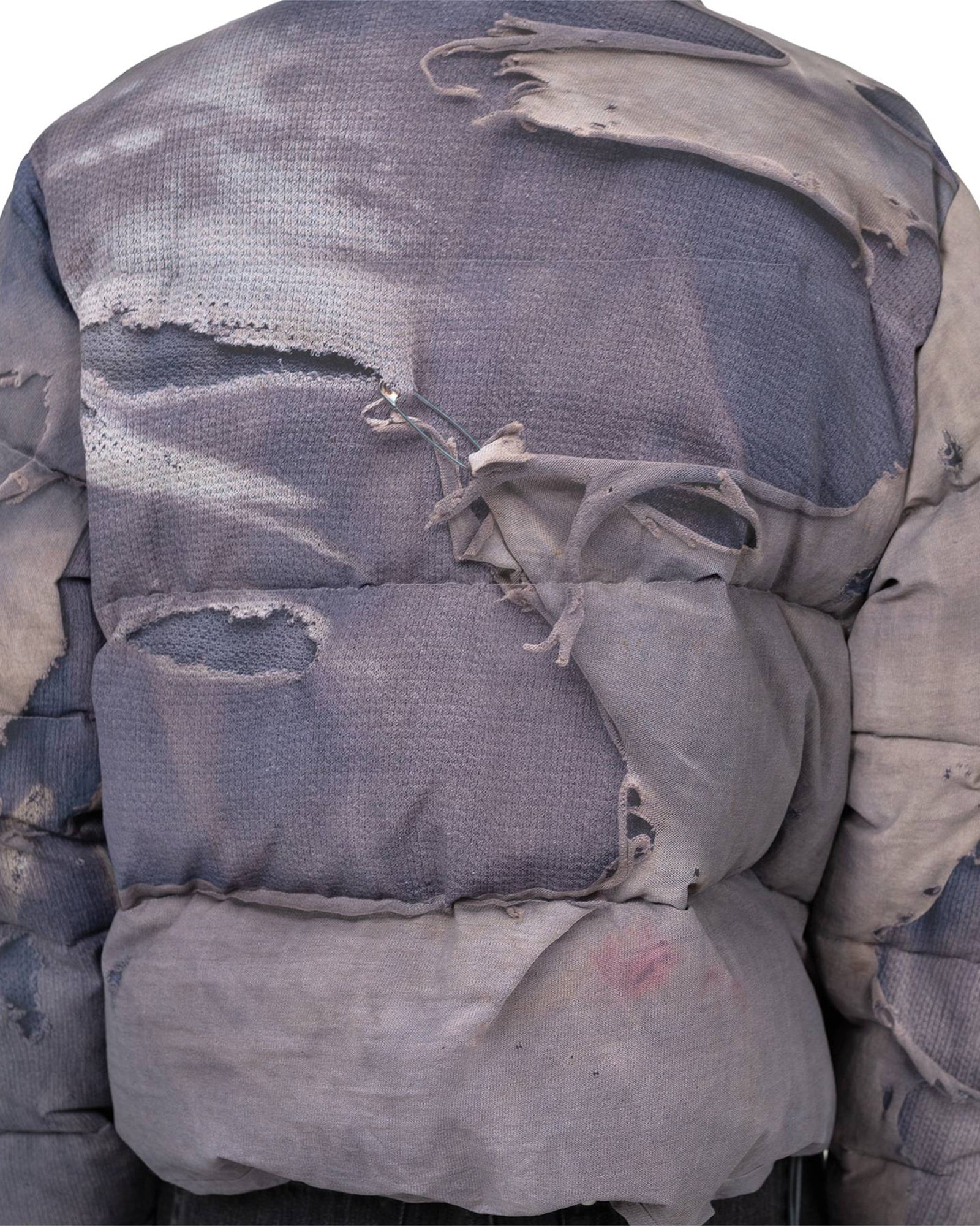 KAMIYA・カミヤ - ダウンジャケット TROMPE-L'OEIL PRINT DOWN JACKET / NAVY