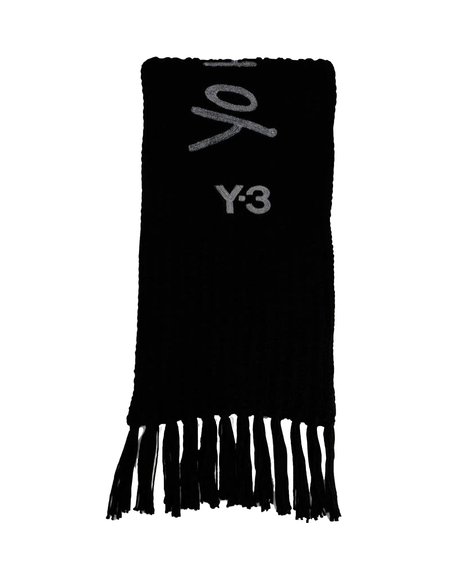 U Y-3 CHUNKY KNIT SCARF / BLACK