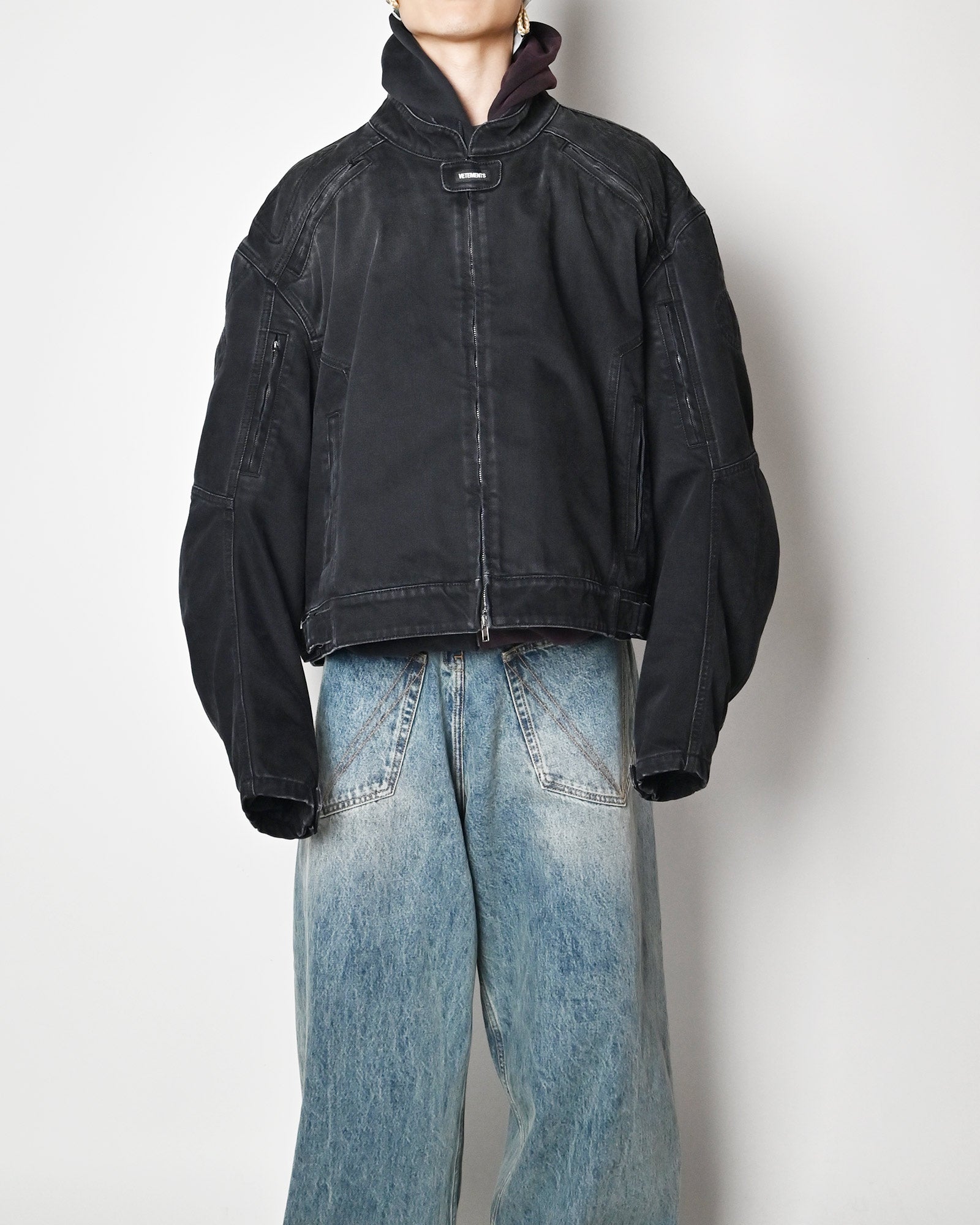 VETEMENTS・Vetements -  RACING DENIM JACKET / VINTAGE BLACK