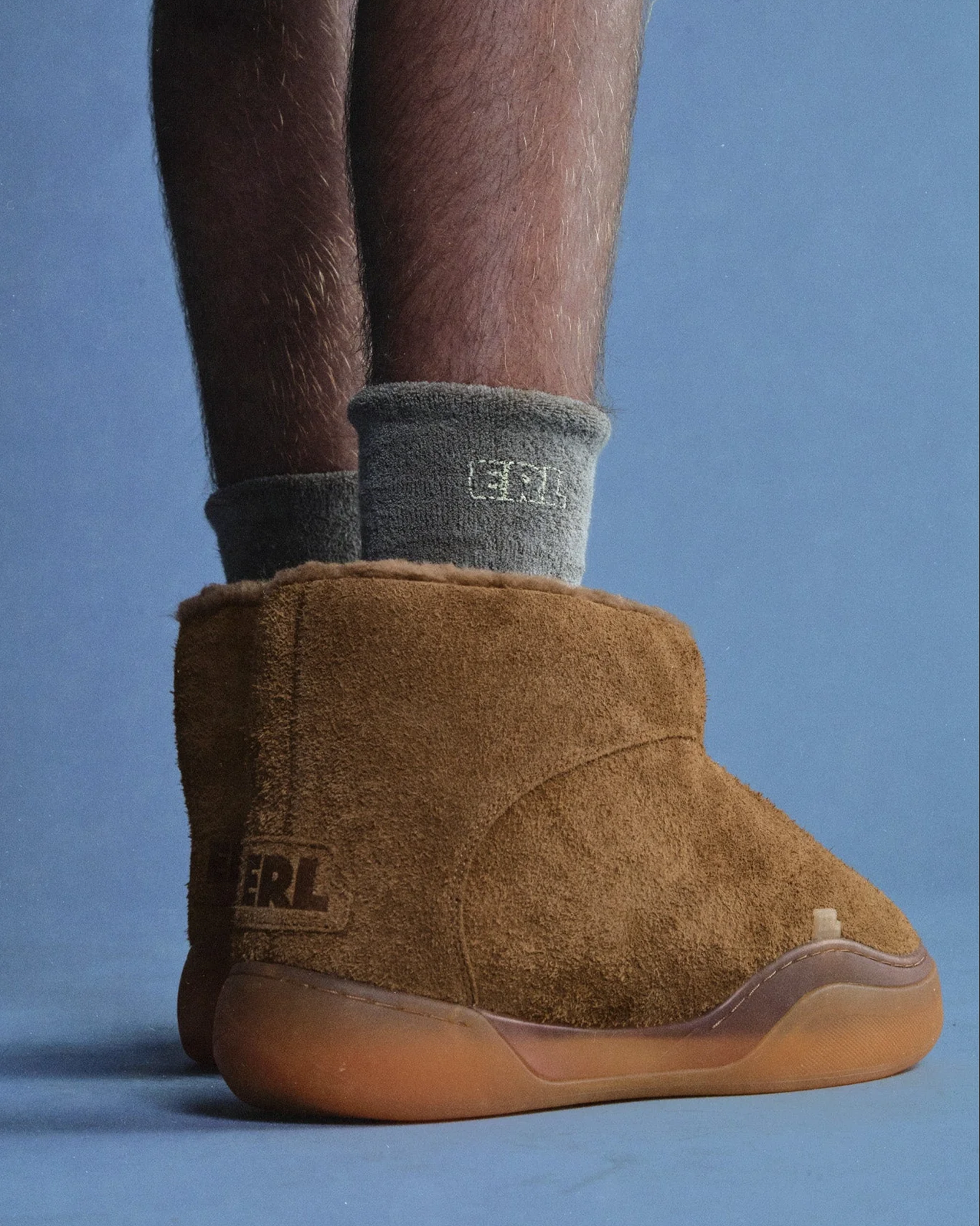 ERL・イーアールエル - ハイカットスニーカー UNISEX ERL VAMP BOOT LEATHER / NATURAL