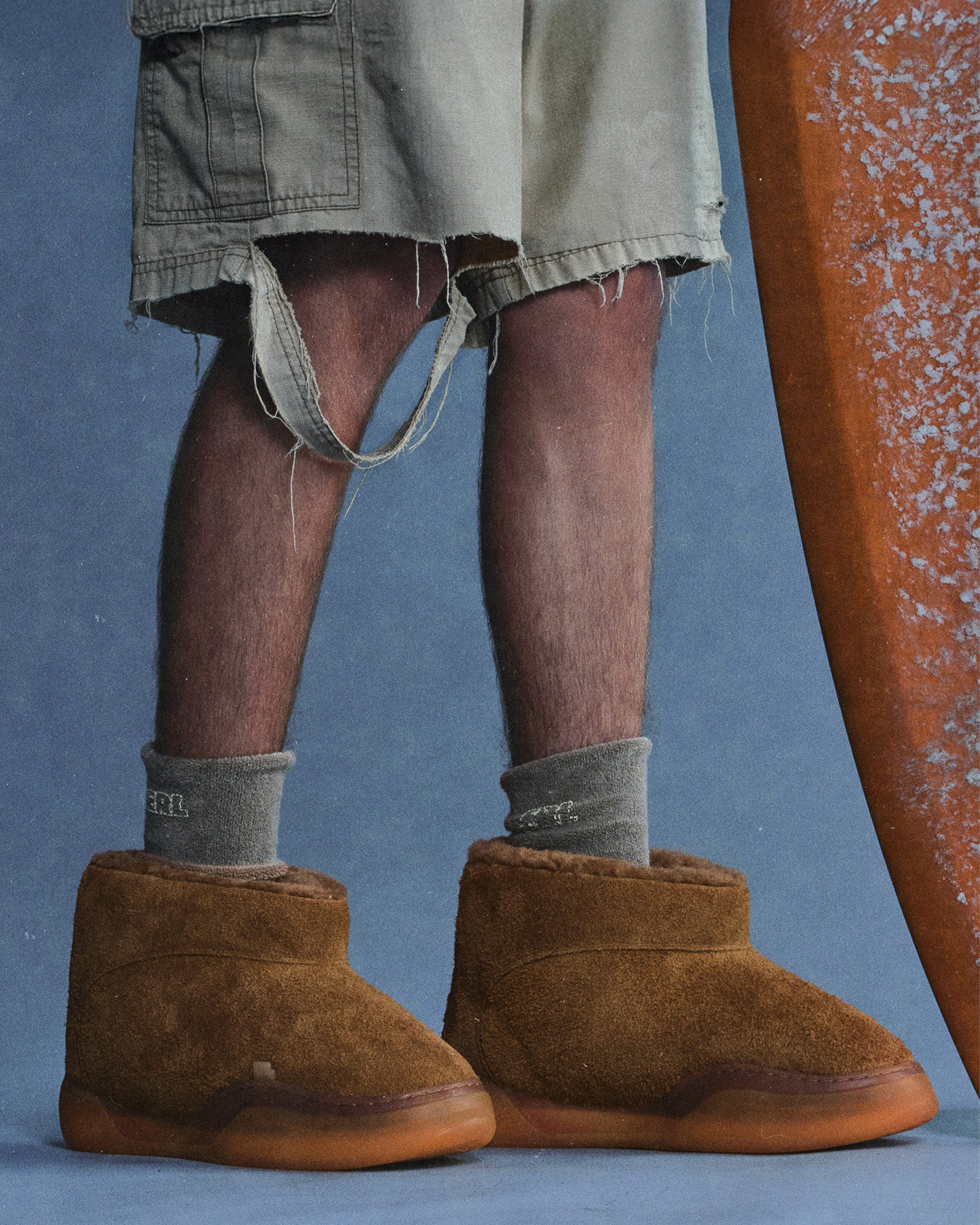 ERL・イーアールエル - ハイカットスニーカー UNISEX ERL VAMP BOOT LEATHER / NATURAL