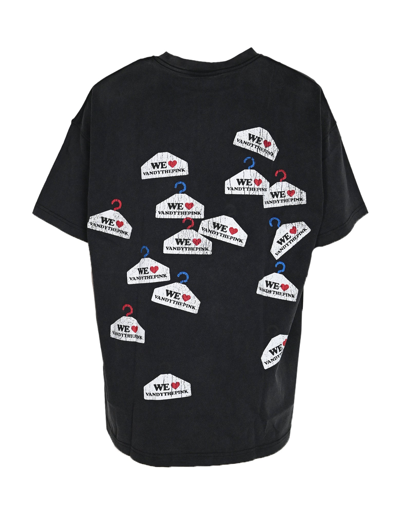 VANDY THE PINK・ヴァンディー・ザ・ピンク - Tシャツ・カットソー WE LOVE VTP TEE / WASHED BLACK