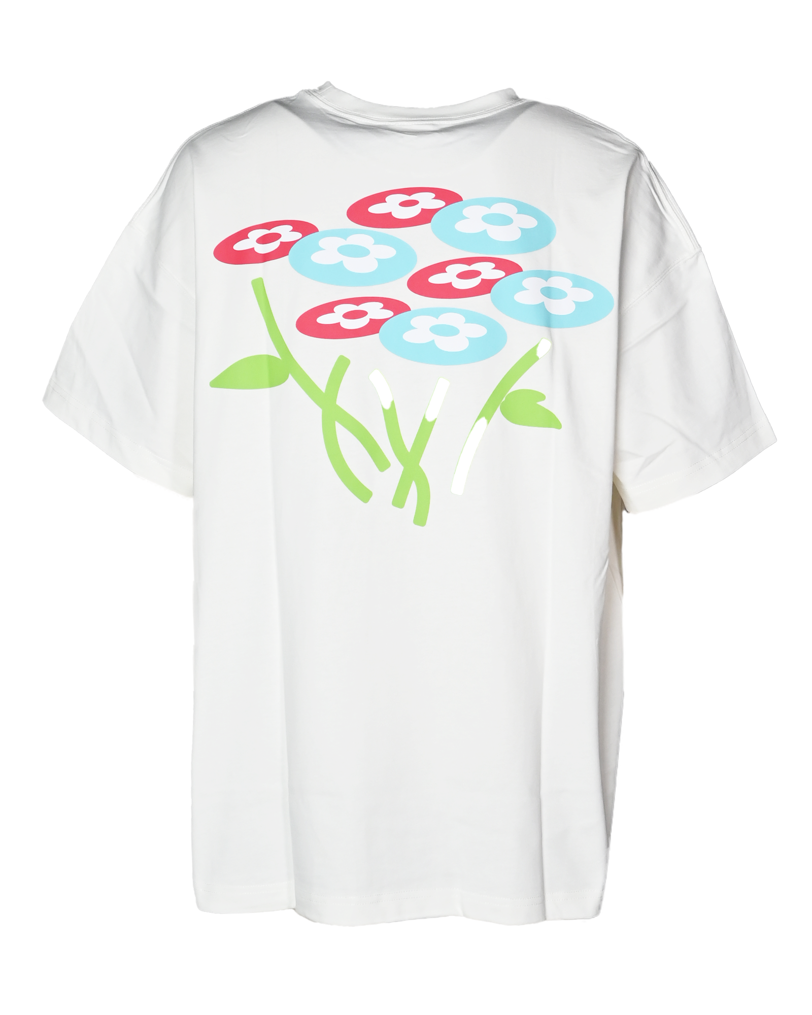 VANDY THE PINK・ヴァンディー・ザ・ピンク - Tシャツ・カットソー TWO FLOWER BUCKLE  TEE / OFF WHITE