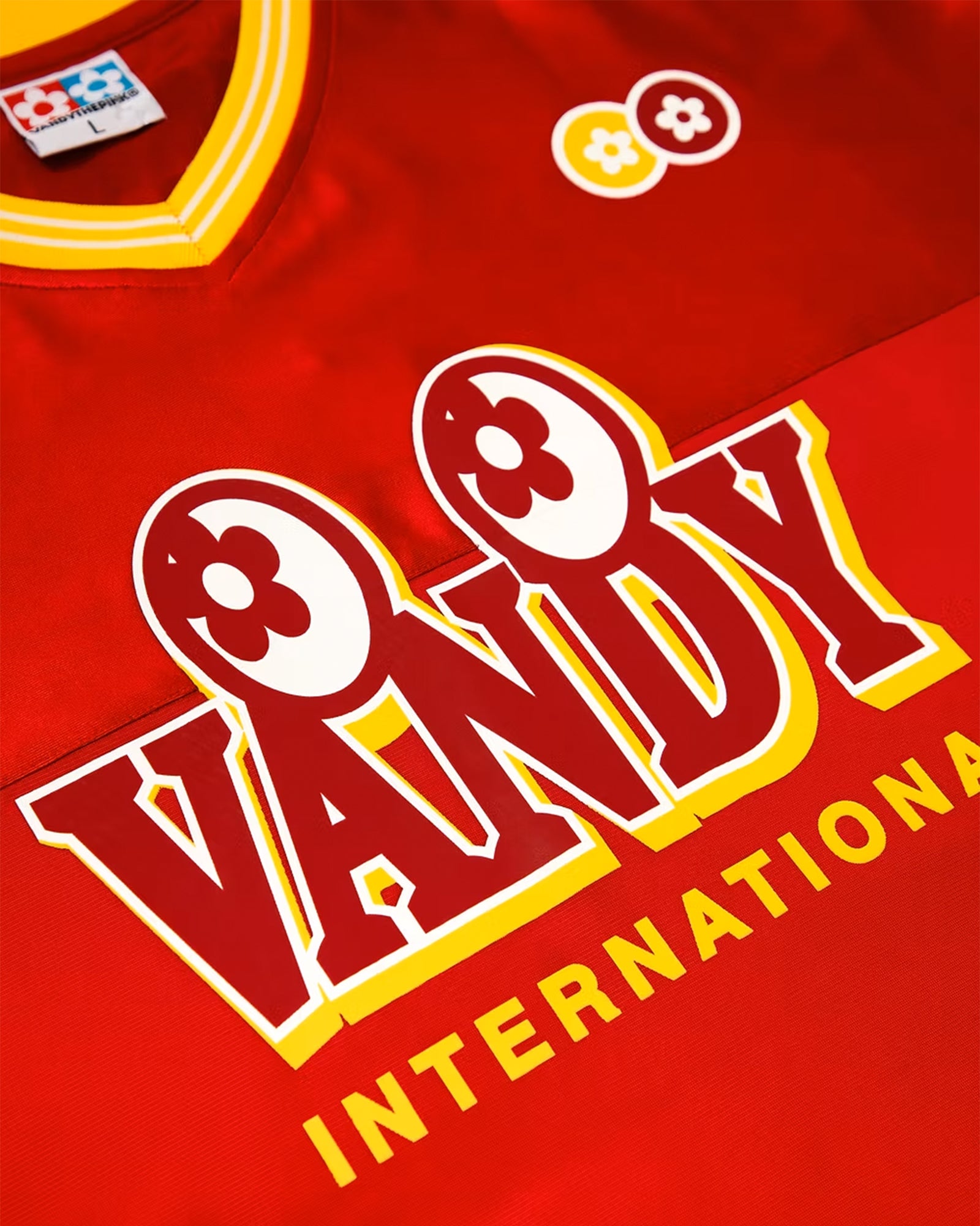 VANDY THE PINK・ヴァンディー・ザ・ピンク - Tシャツ・カットソー FOOTBALL JERSEY / BURGANDY