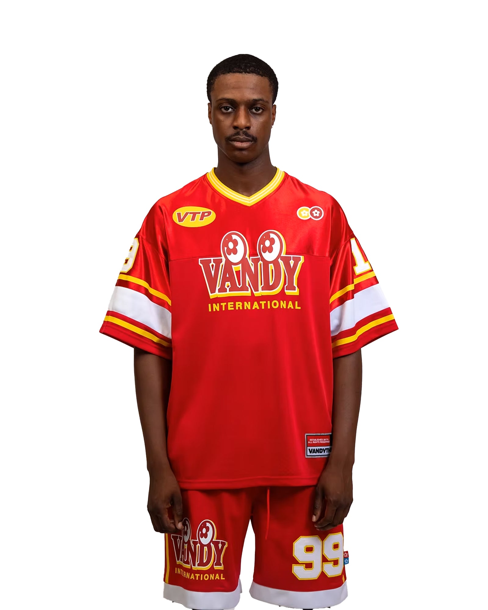 VANDY THE PINK・ヴァンディー・ザ・ピンク - Tシャツ・カットソー FOOTBALL JERSEY / BURGANDY