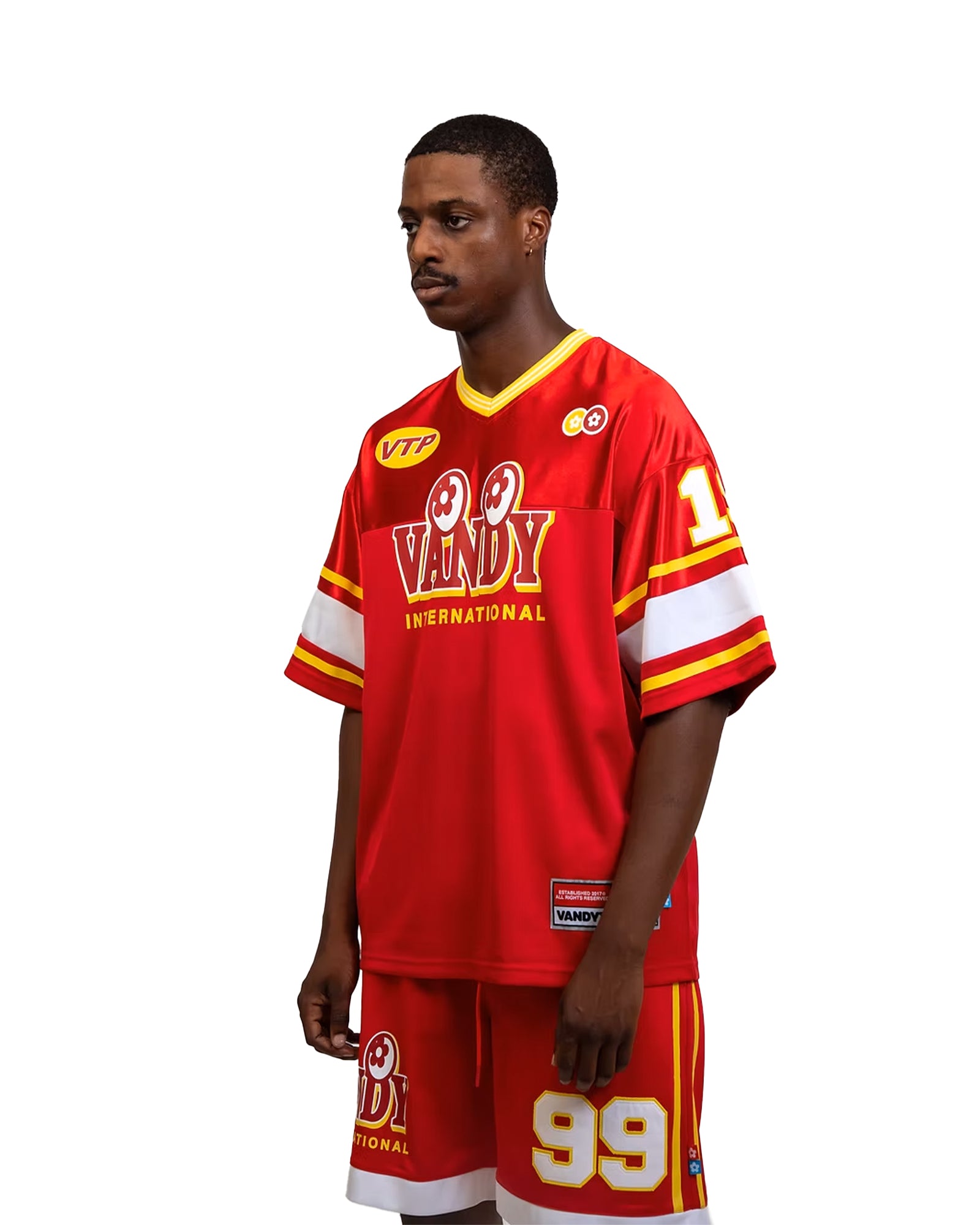 VANDY THE PINK・ヴァンディー・ザ・ピンク - Tシャツ・カットソー FOOTBALL JERSEY / BURGANDY