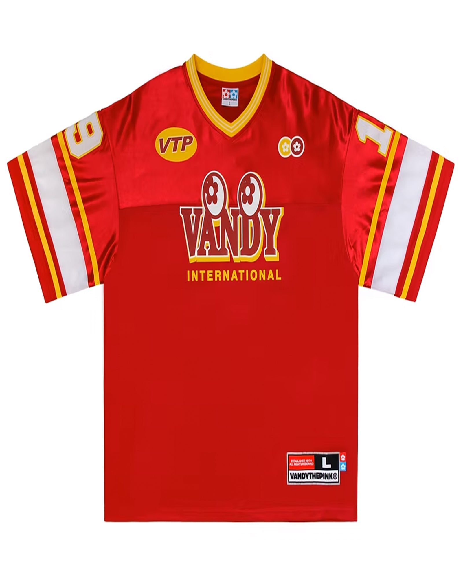 VANDY THE PINK・ヴァンディー・ザ・ピンク - Tシャツ・カットソー FOOTBALL JERSEY / BURGANDY