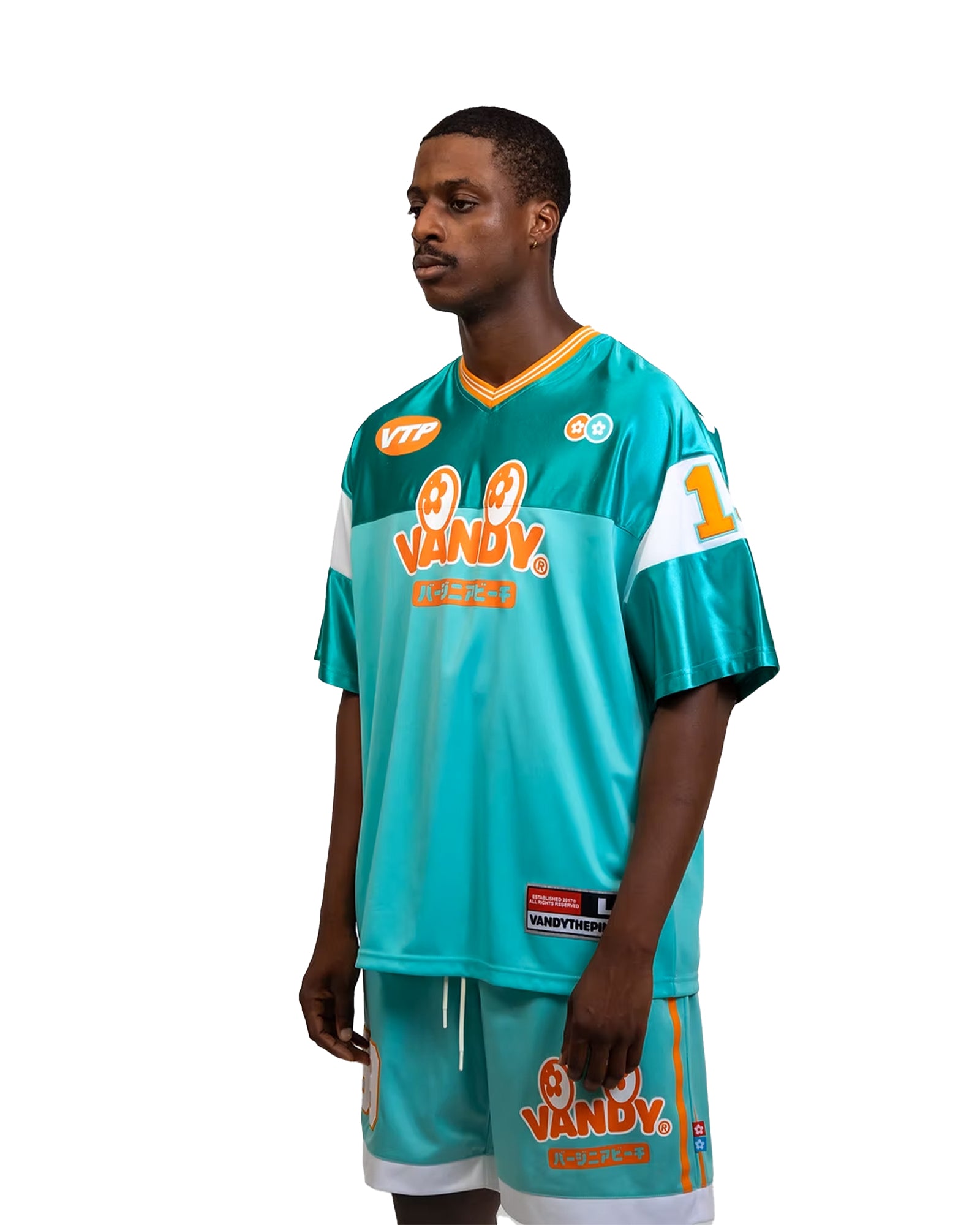 VANDY THE PINK・ヴァンディー・ザ・ピンク - Tシャツ・カットソー FOOTBALL JERSEY / TEAL