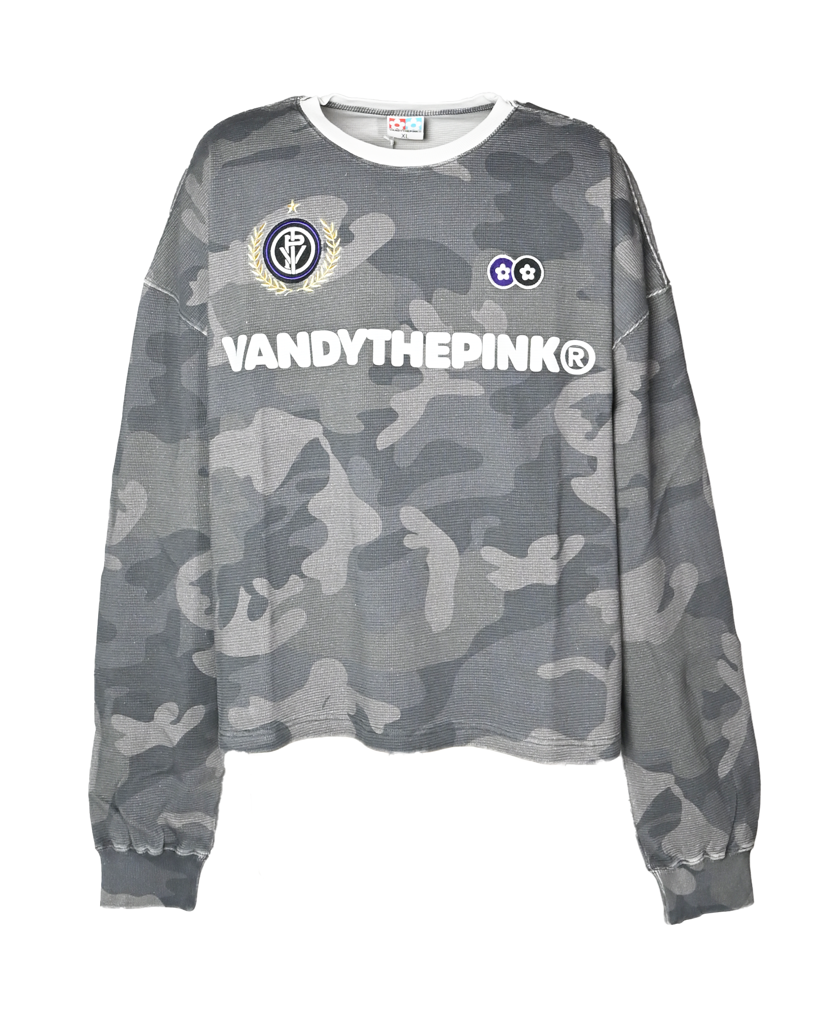 VANDY THE PINK・ヴァンディー・ザ・ピンク - L/S Tシャツ BLACK CAMO THERMAL LS TEE  / BLACK