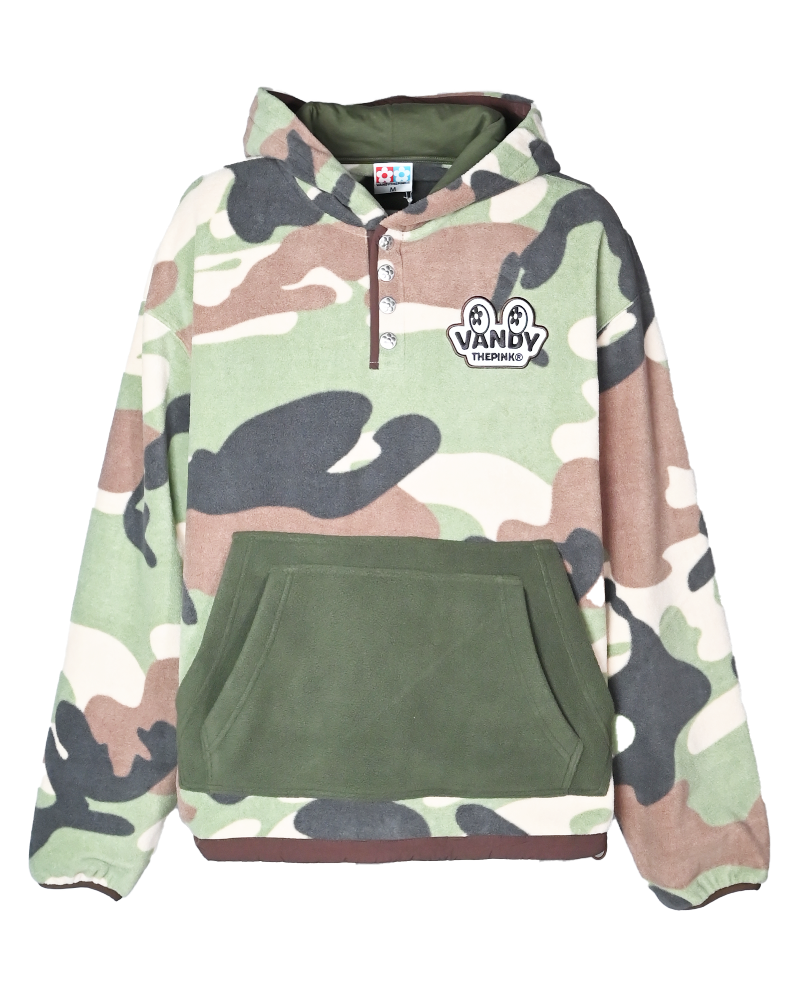 VANDY THE PINK・ヴァンディー・ザ・ピンク - パーカー・フーディ HALF ZIP HOODIE FLEECE  / CAMO