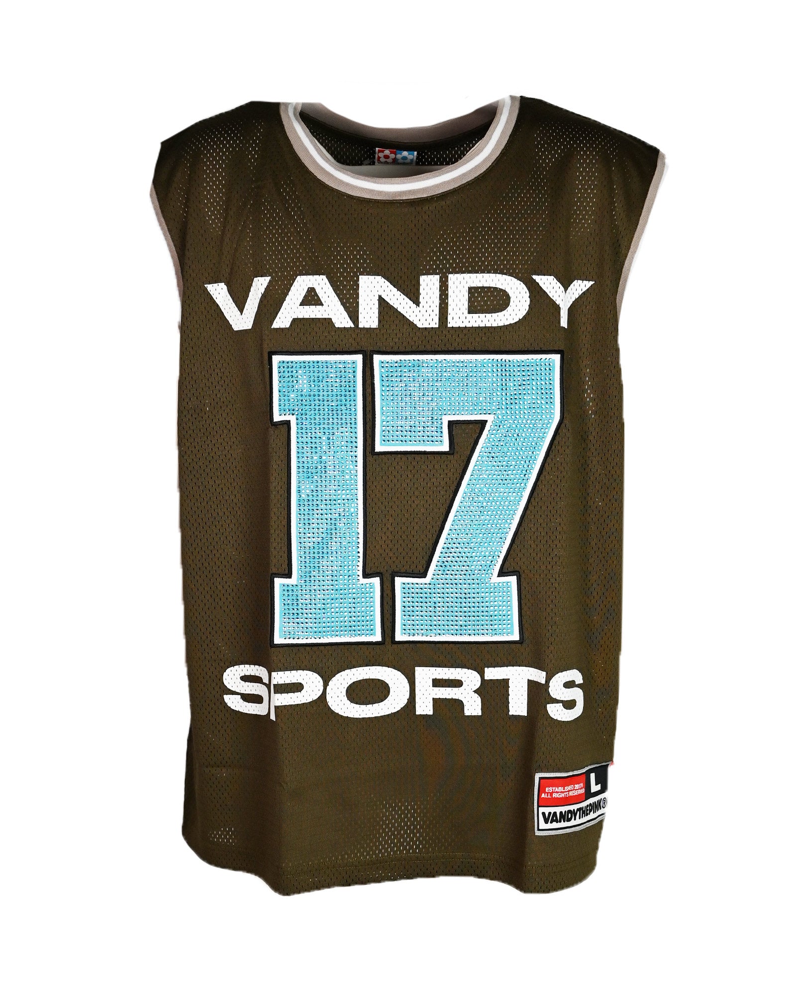 CRYSTAL BASKETBALL JERSEY / BROWN