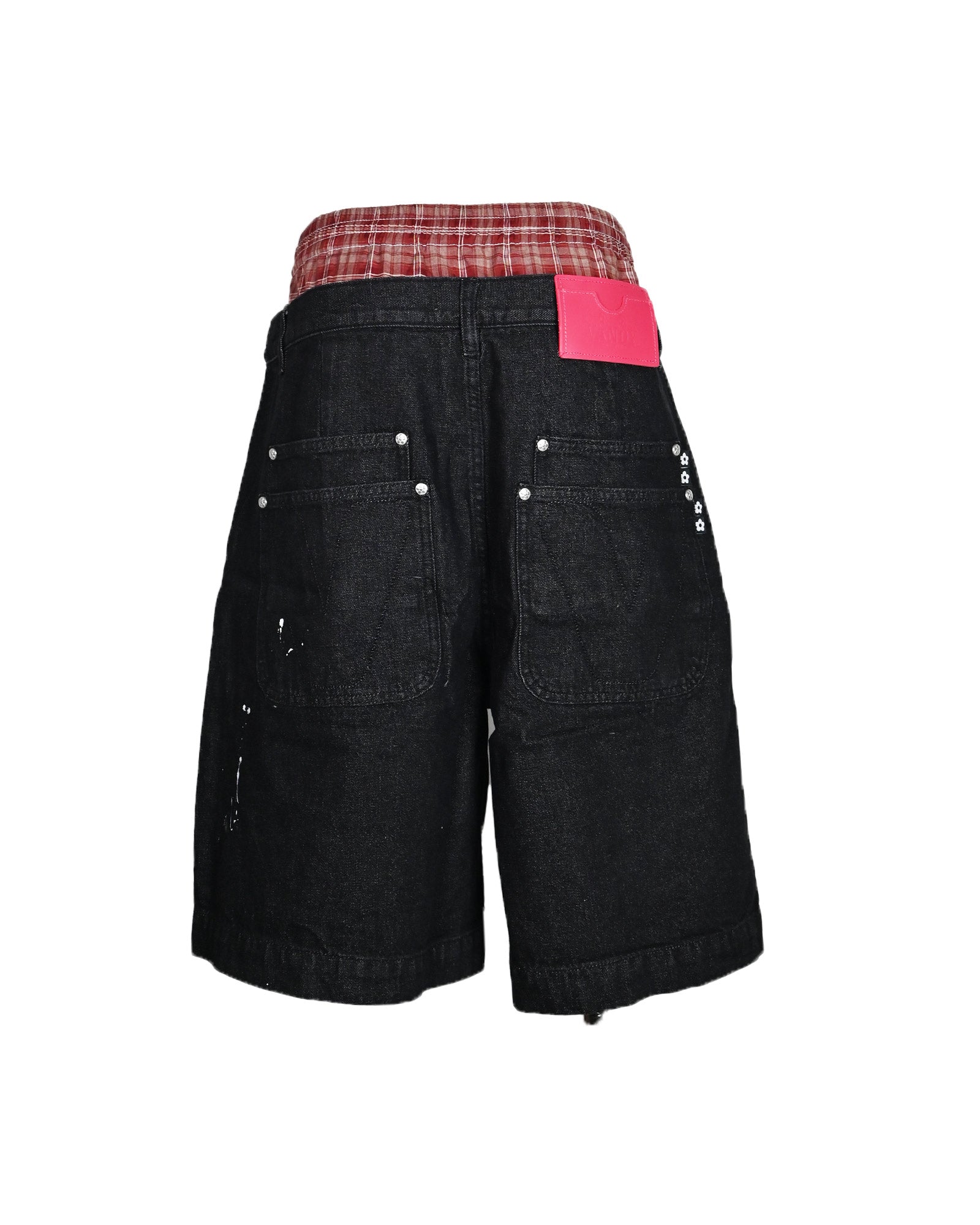 VANDY THE PINK・ヴァンディー・ザ・ピンク - ハーフ・ショートパンツ WOODLAND CAMO SHORTS / BLACK