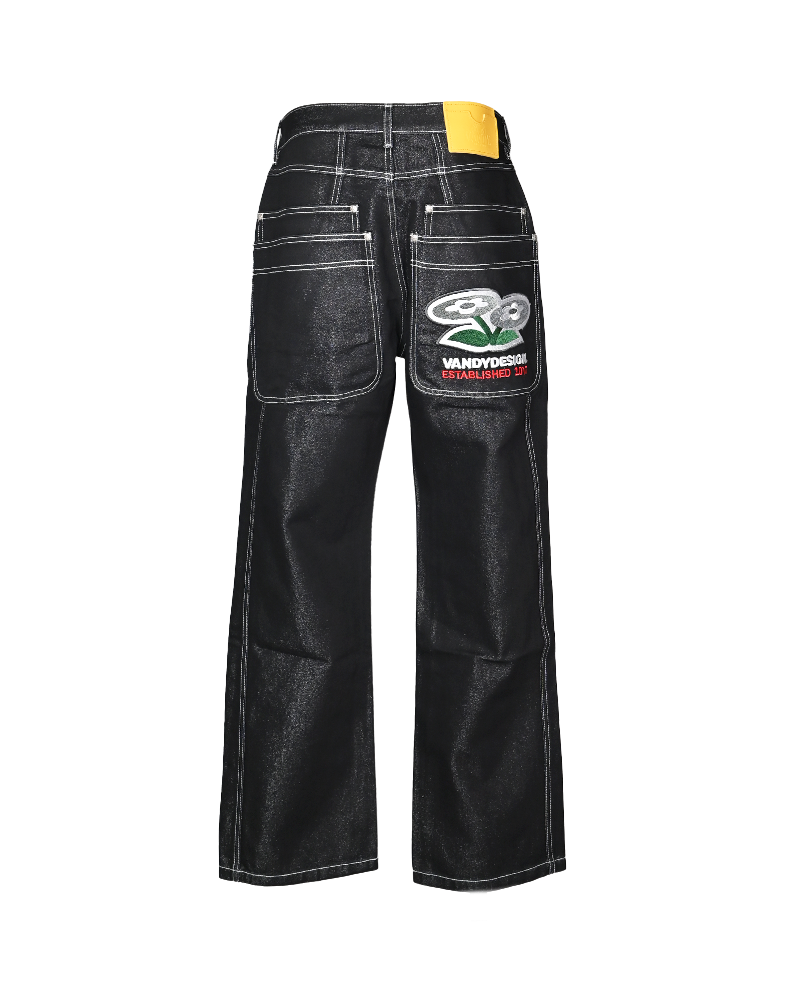 VANDY THE PINK・ヴァンディー・ザ・ピンク - デニムパンツ 90s SHINY DENIM / BLACK