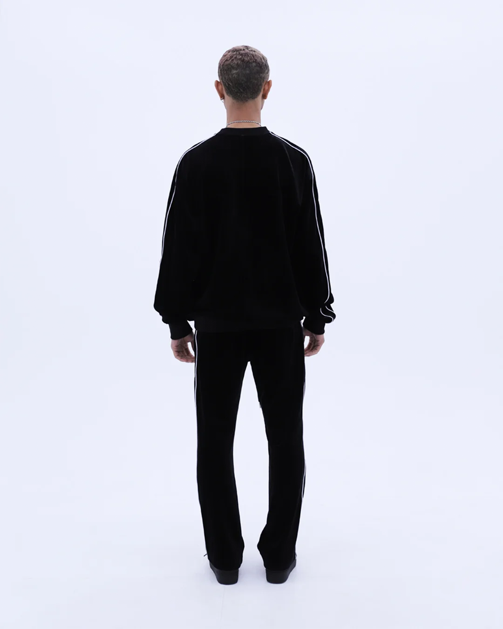 LAST NEST・ラストネスト - スウェット VELVET CREWNECK / BLACK