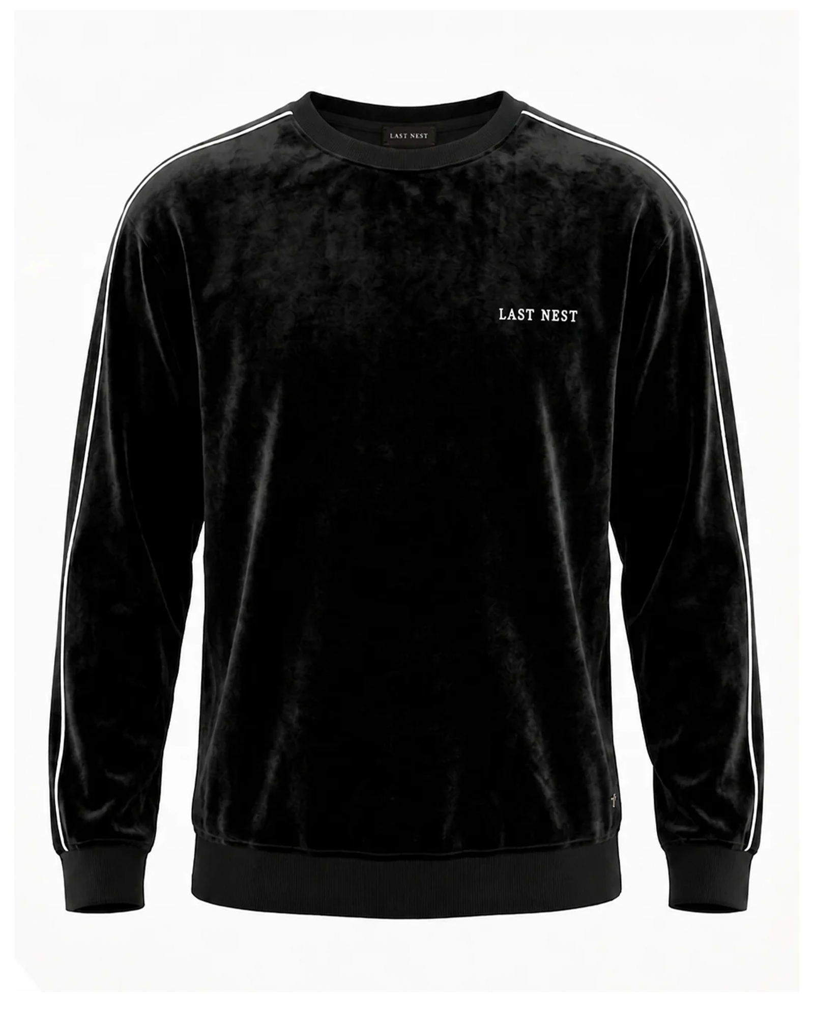 VELVET CREWNECK / BLACK