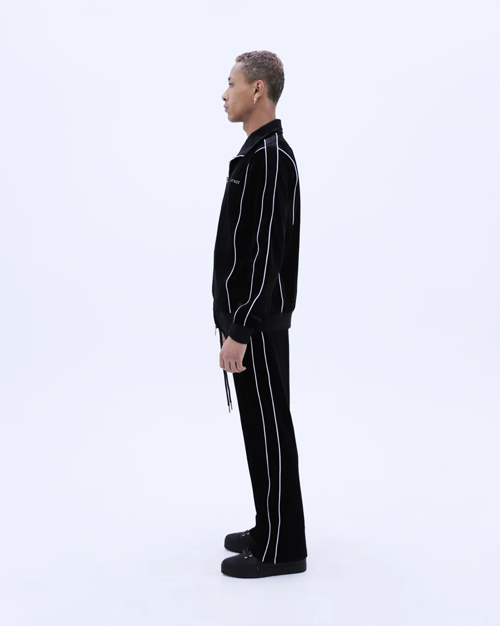 LAST NEST・ラストネスト - ジャージ・トラックパンツ VELVET TRACK PANTS / BLACK