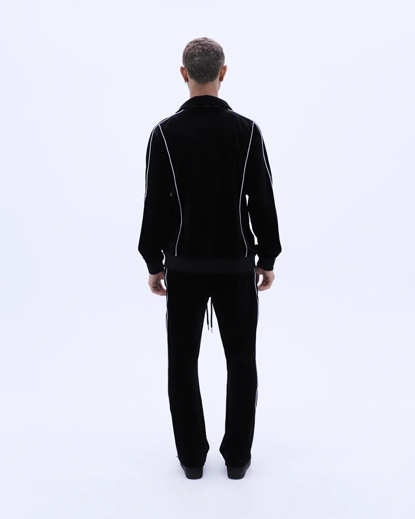 LAST NEST・ラストネスト - ジャージ・トラックパンツ VELVET TRACK PANTS / BLACK