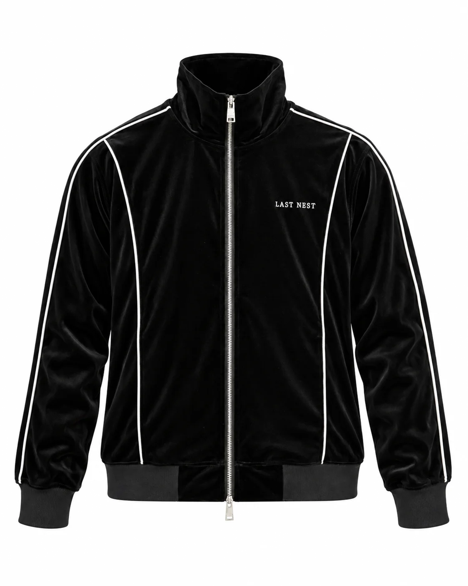 VELVET TRACK JACKET / BLACK
