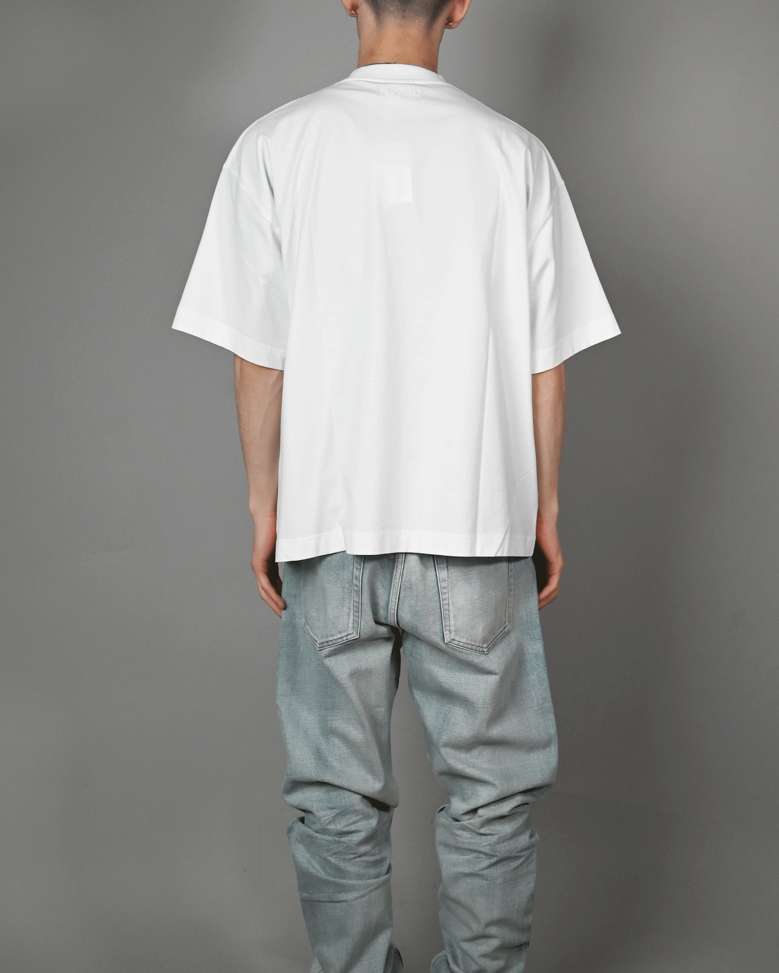 VET CROPPED CROPPED BOXY T-SHIRT / WHITE | detail-online-store VET CROPPED CROPPED BOXY T-SHIRT / WHITE | detail-online-store