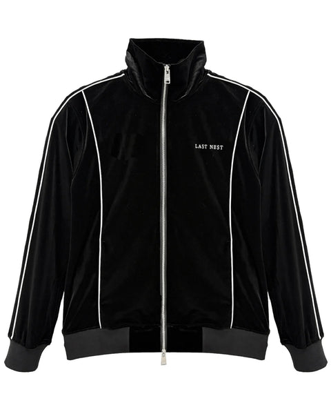 新品 ラストネストLAST NEST Velour Track Jacket M LAST NEST (ラストネスト)VELVET TRACK JACKET V3 / BLACK| Detail