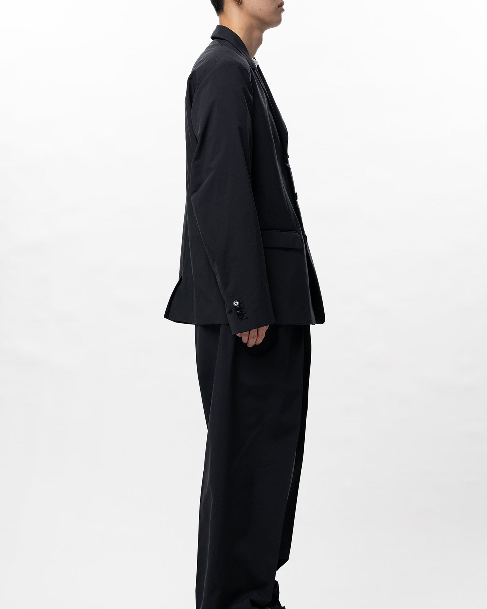 in・stru(men-tal).・イン・ストゥルメンタル - テーラードジャケット W/R TAFFETA 3B JACKET / BLACK