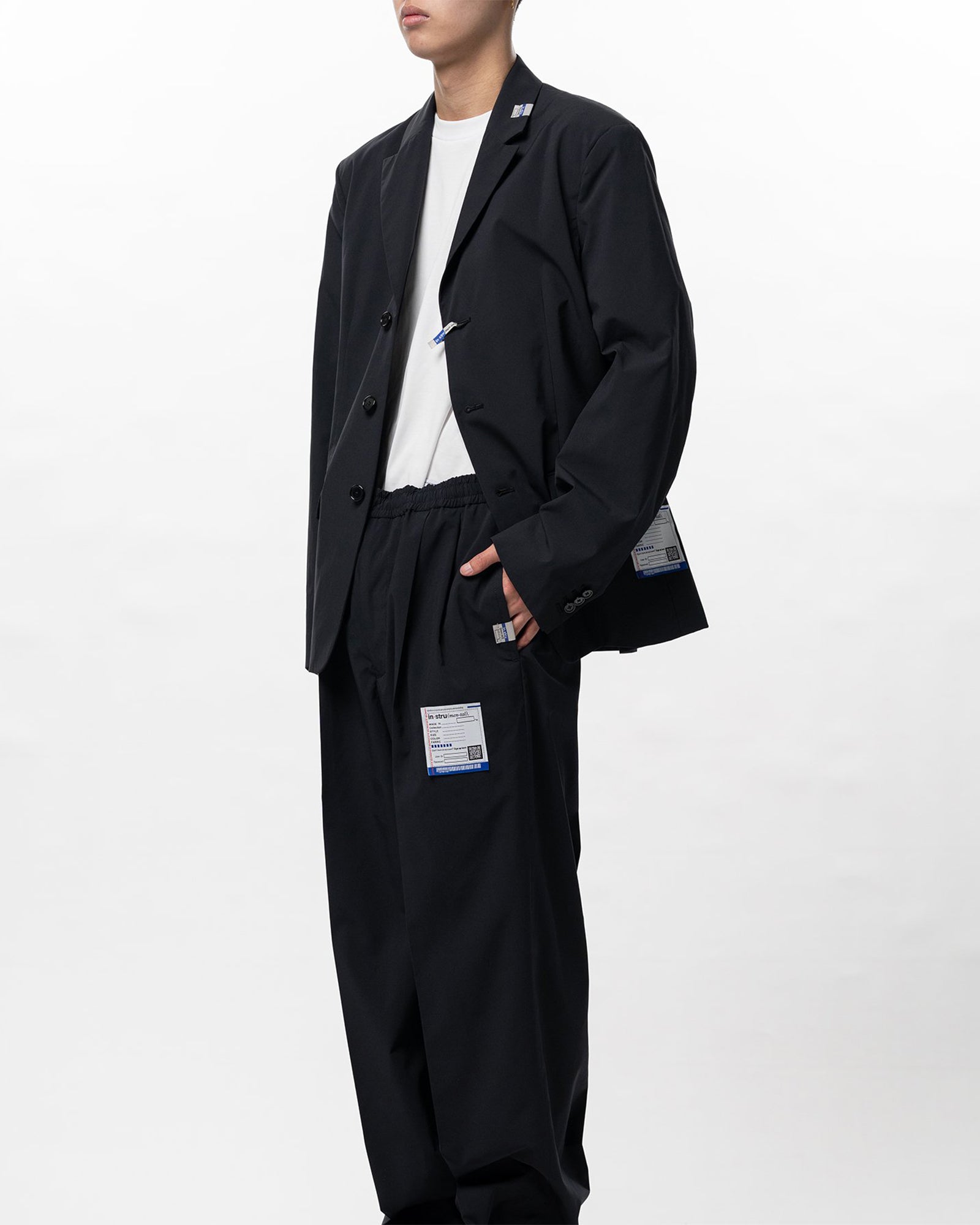 in・stru(men-tal).・イン・ストゥルメンタル - テーラードジャケット W/R TAFFETA 3B JACKET / BLACK