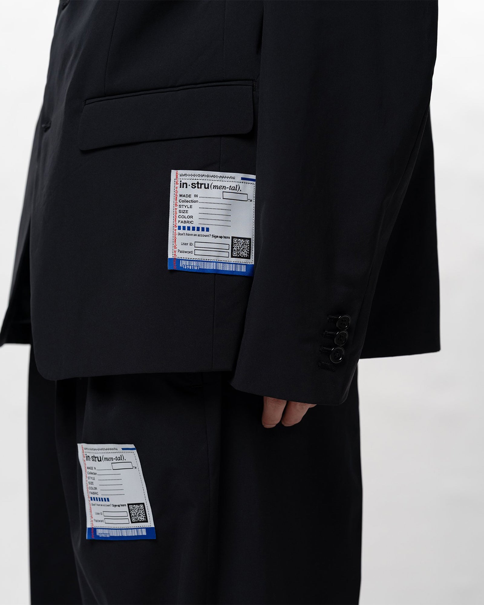 in・stru(men-tal).・イン・ストゥルメンタル - テーラードジャケット W/R TAFFETA 3B JACKET / BLACK