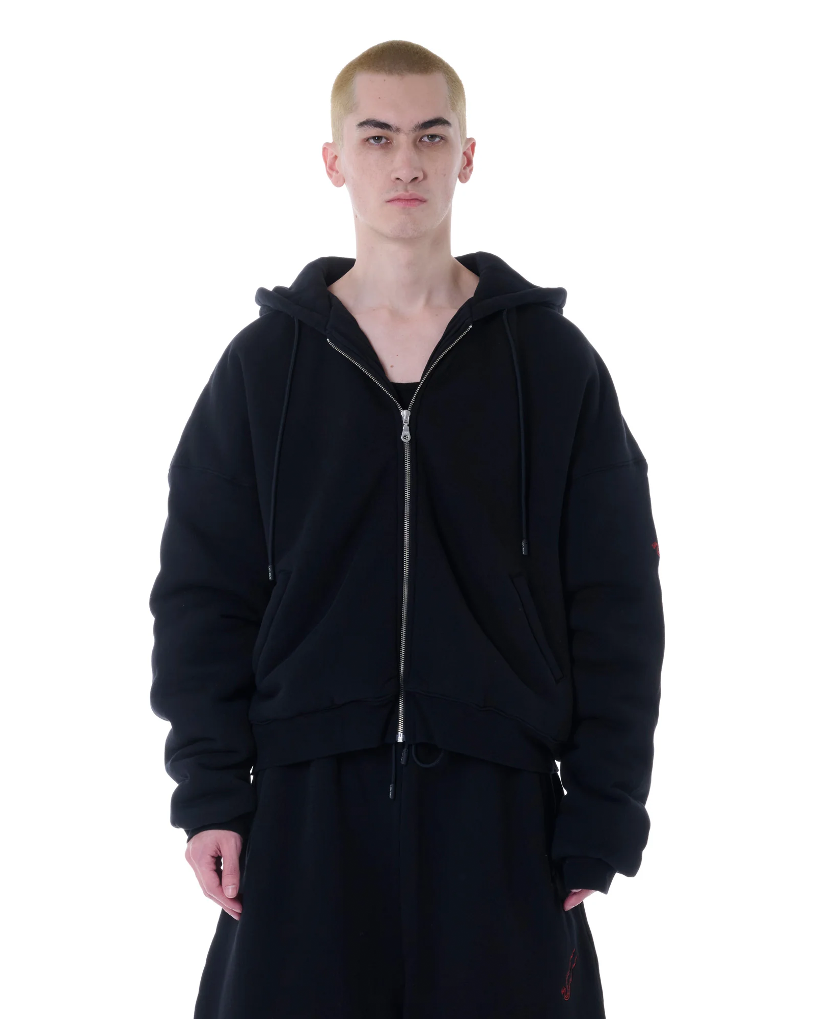LU'UDAN・ルーダン - パーカー・フーディ WADDED HOODIE / SOFT BLACK