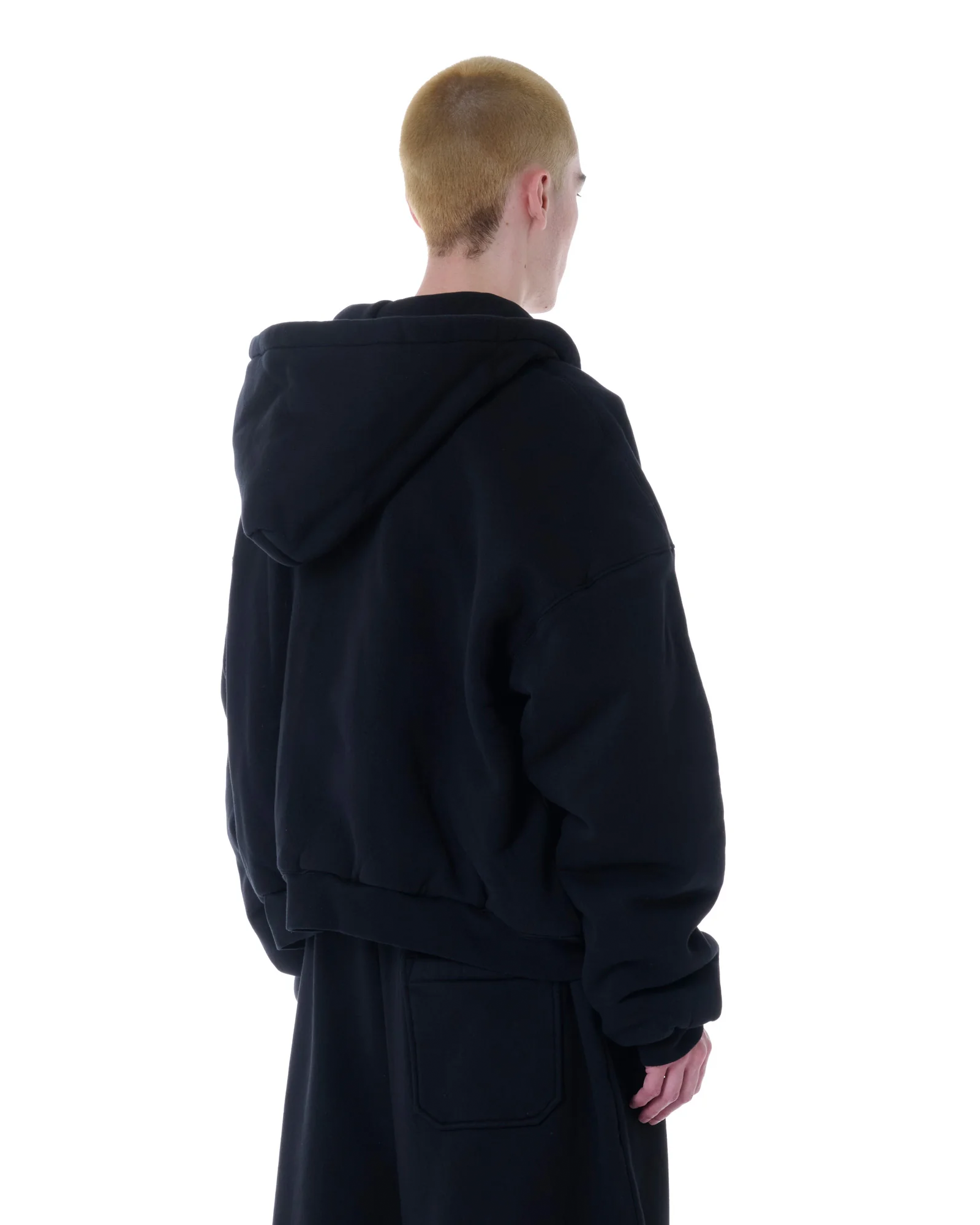 LU'UDAN・ルーダン - パーカー・フーディ WADDED HOODIE / SOFT BLACK