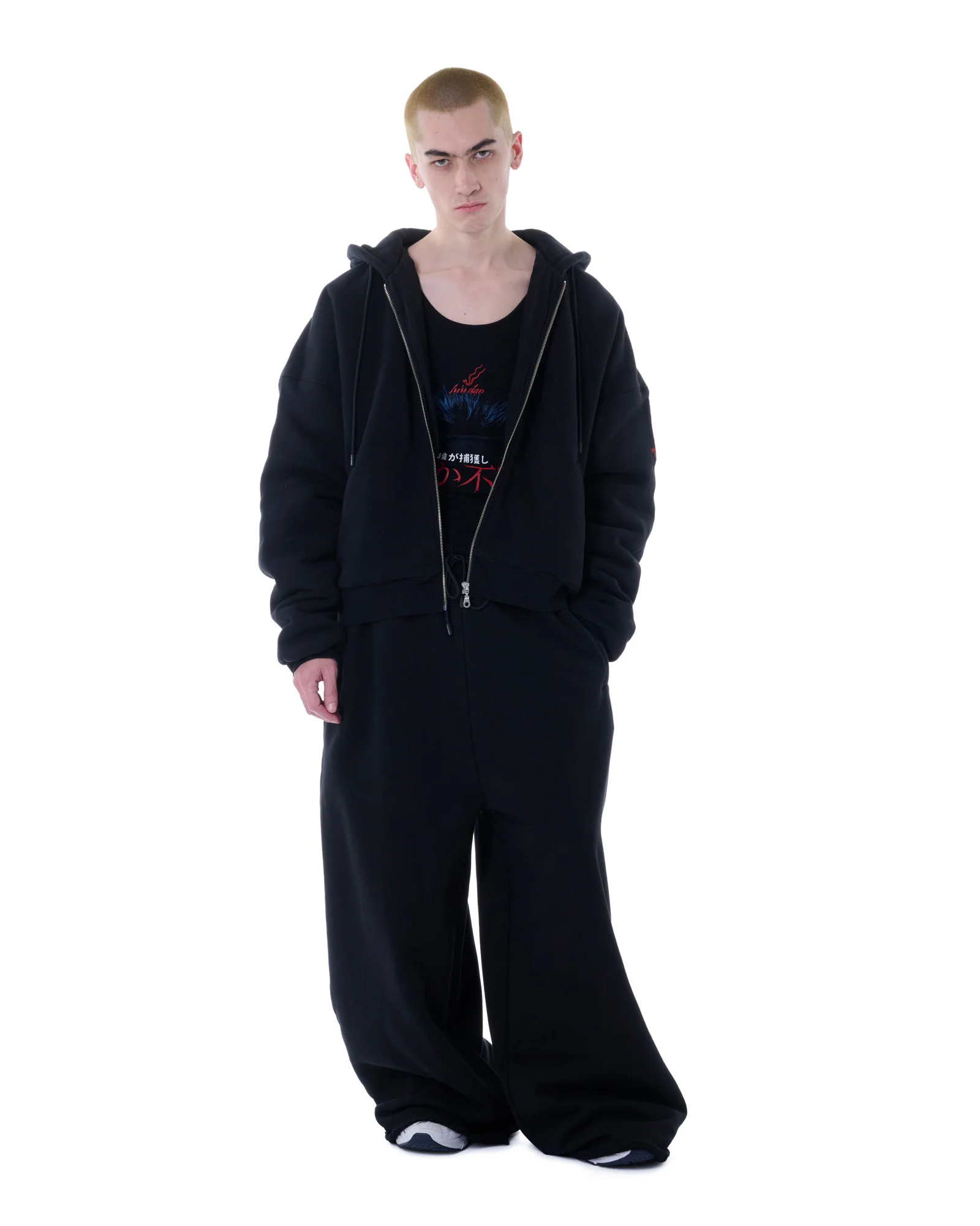 LU'UDAN・ルーダン - パーカー・フーディ WADDED HOODIE / SOFT BLACK
