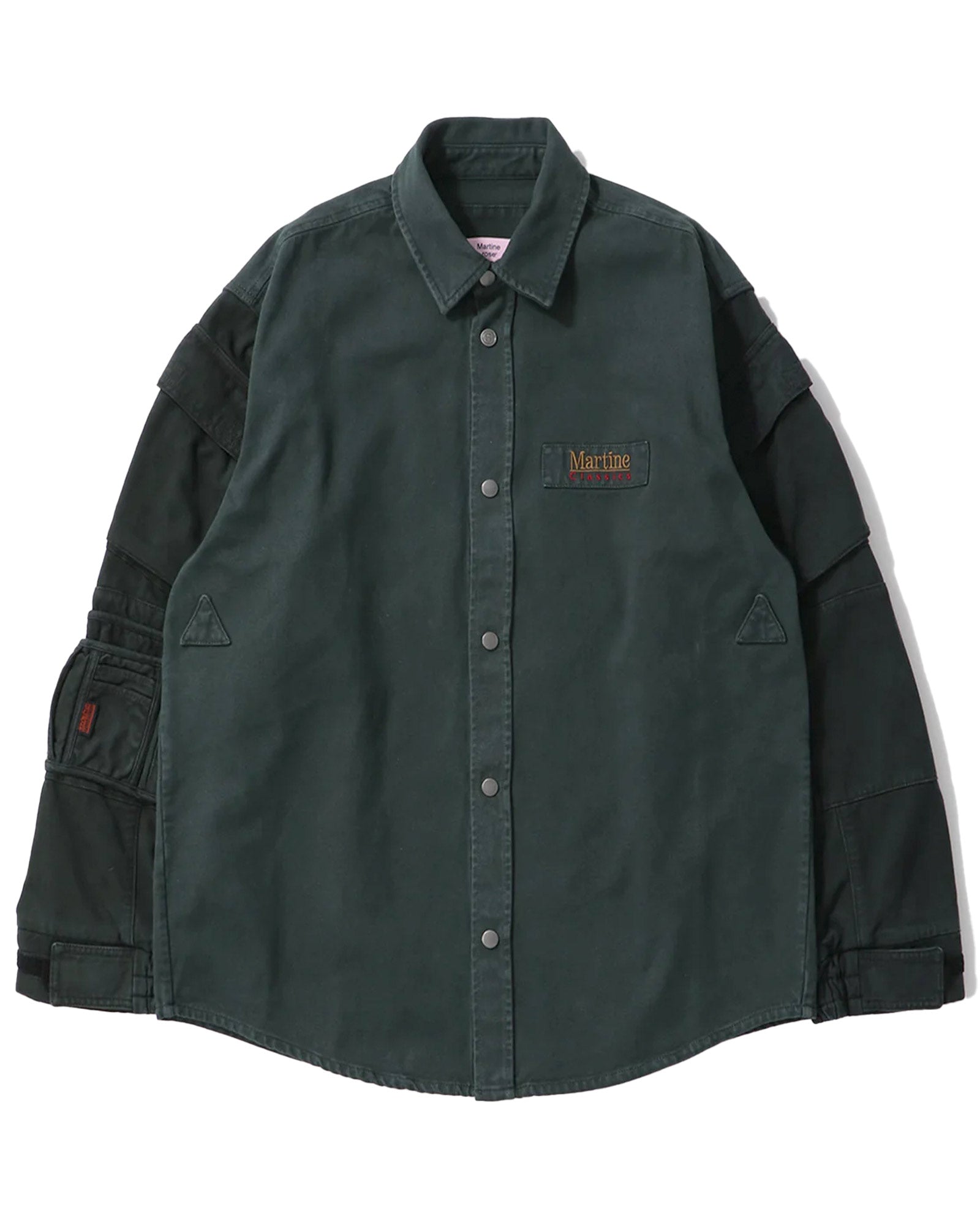 UTILITY SLEEVE SHIRT / GREEN