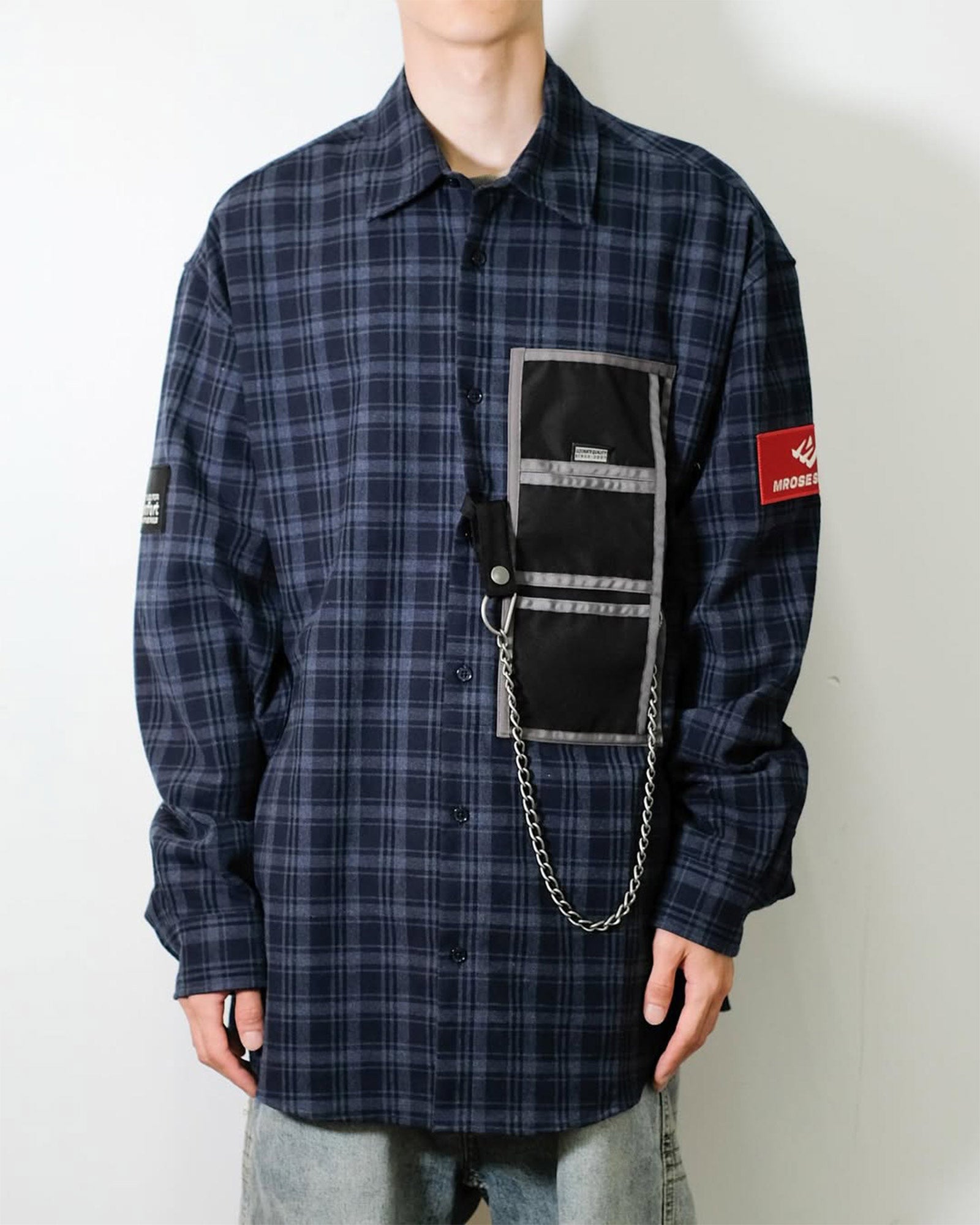 Martine Rose・マーティンローズ - シャツ WALLET SHIRT / BLUE